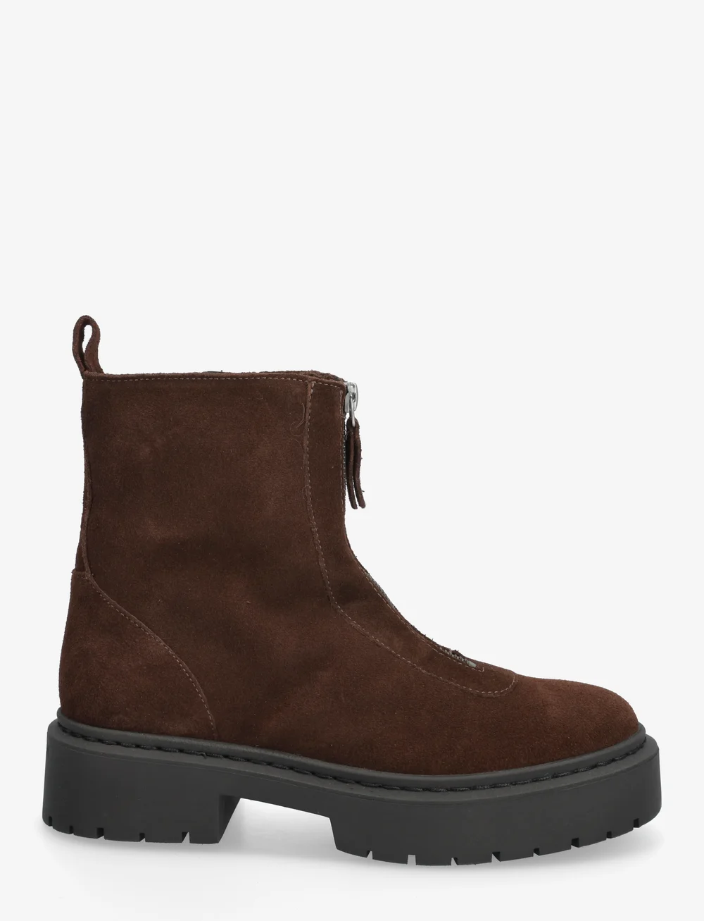 Steve Madden - Gabby - platta ankelboots - brown suede - 1