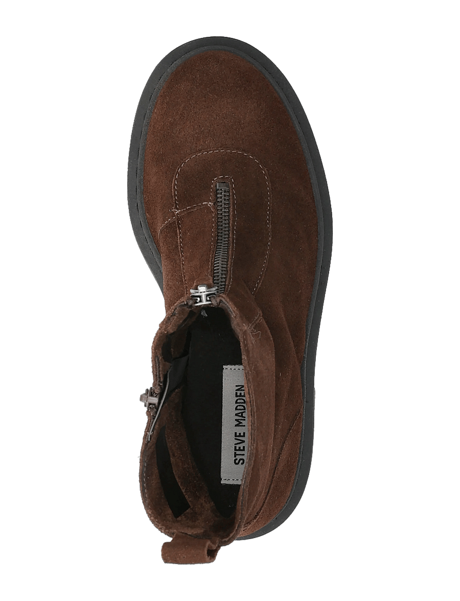 Steve Madden - Gabby - platta ankelboots - brown suede - 3