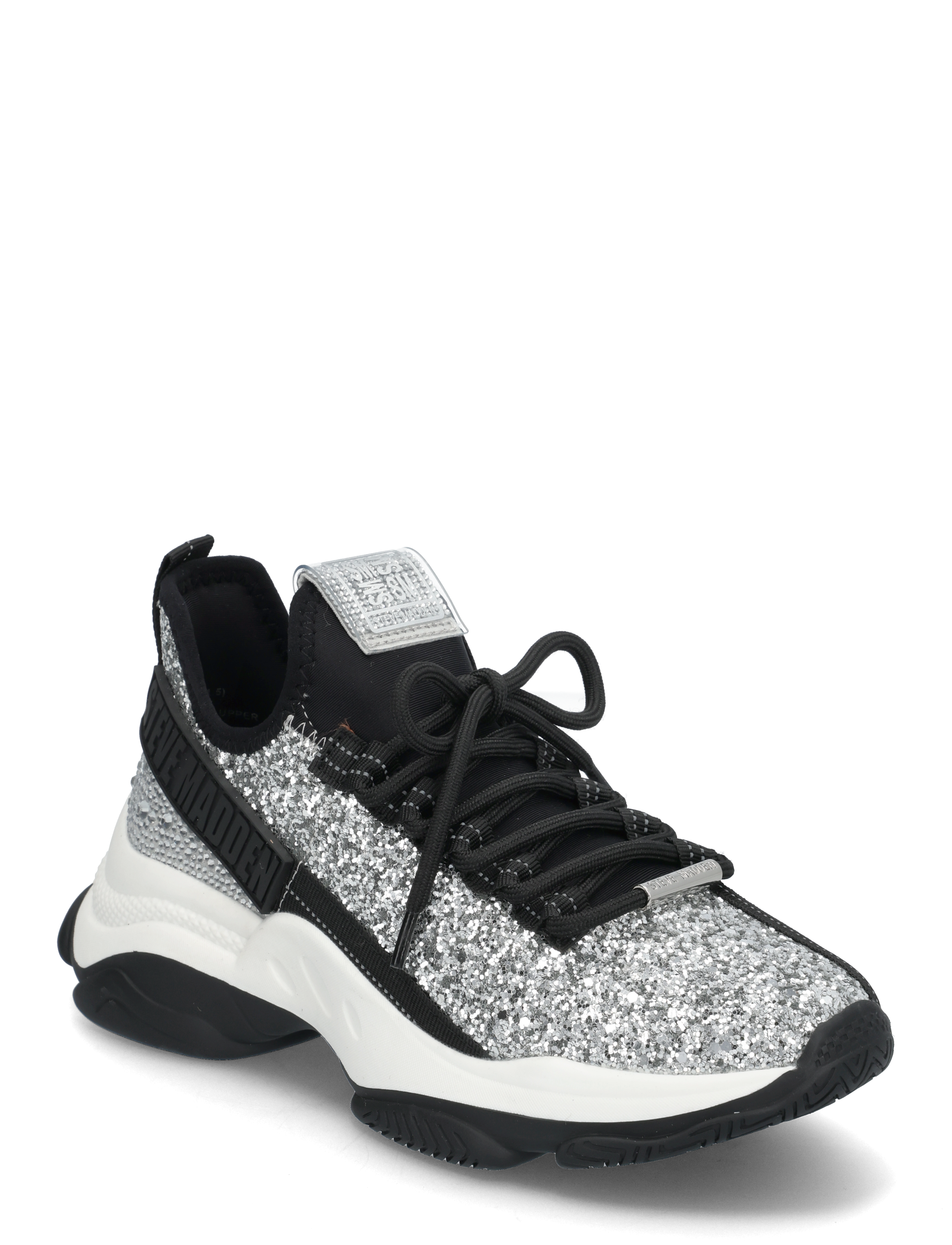 Steve Madden Maxilla-G - Vabaajajalatsid - BLACK GLITTER / black