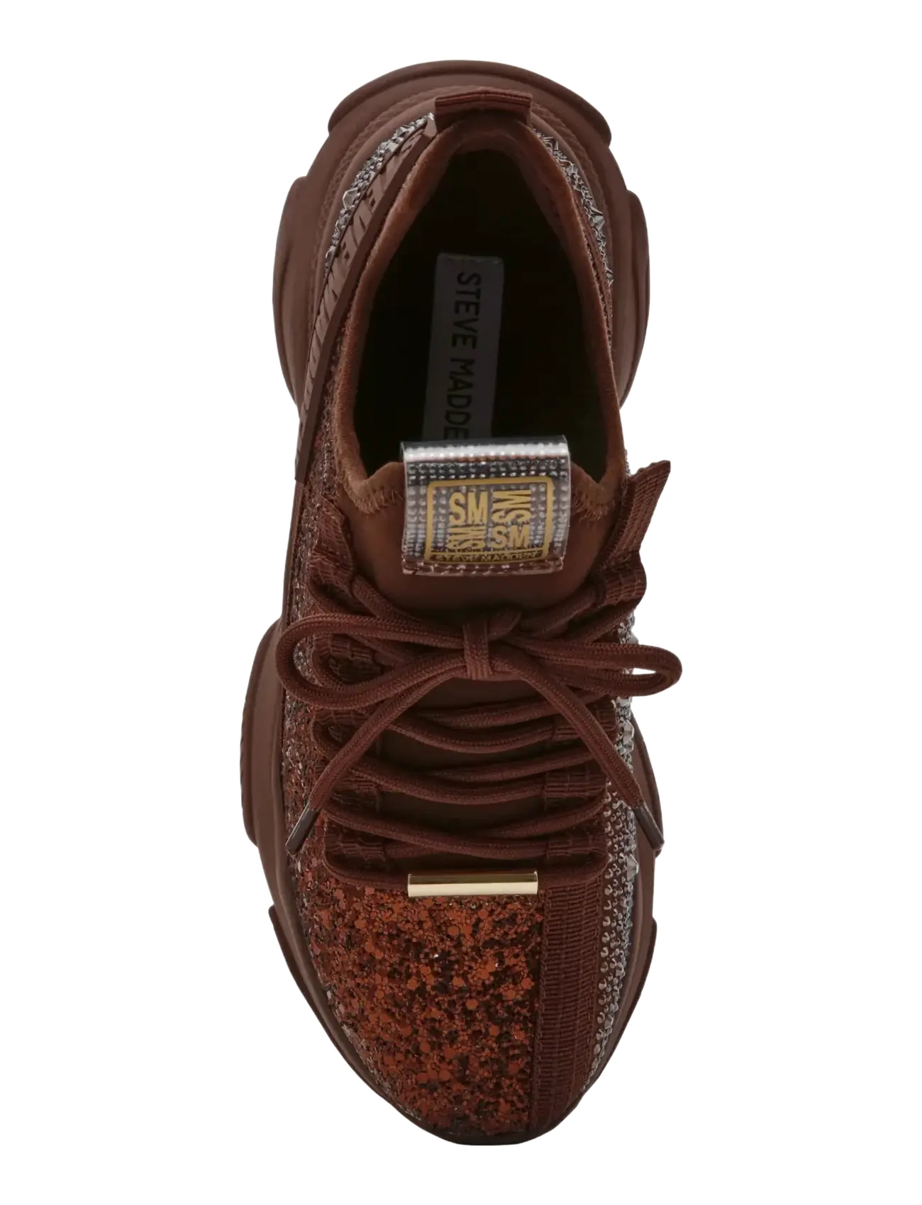 Steve Madden - Maxilla-G - chunky sneakers - brn glitr - 5