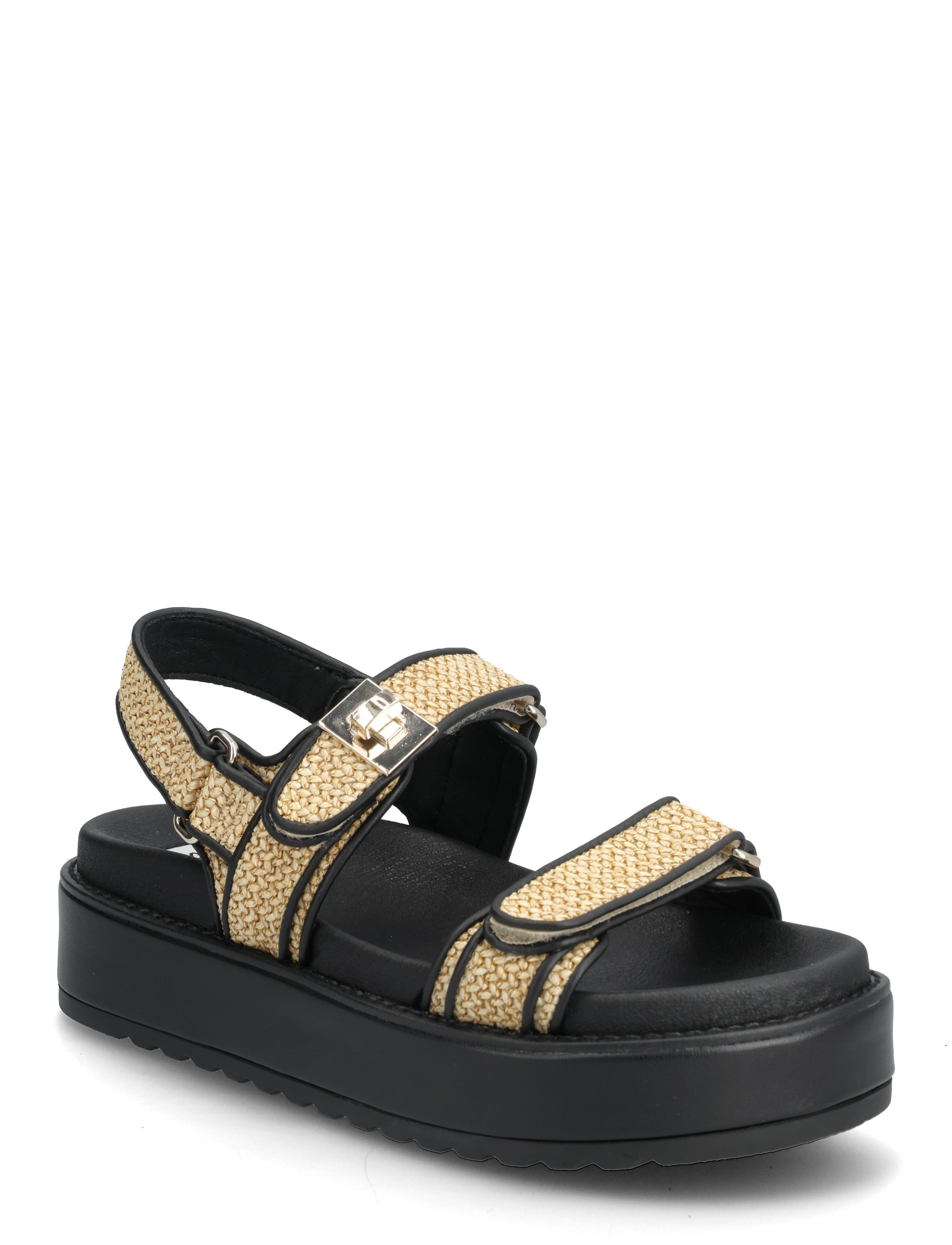 Steve Madden Bigmona - Sandalen - BLACK / BEIGE / black