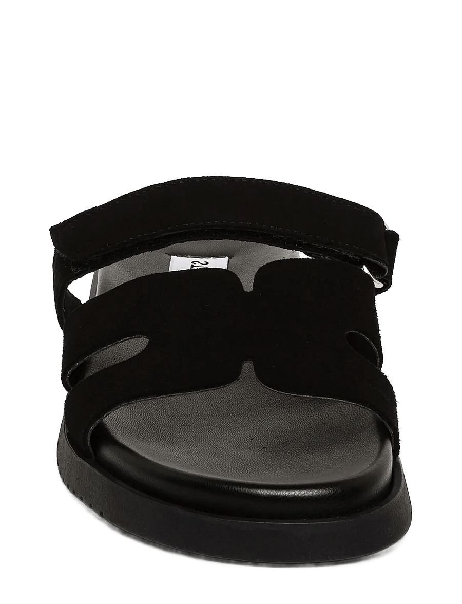 Steve Madden - Missile-E - platta sandaler - black suede - 2