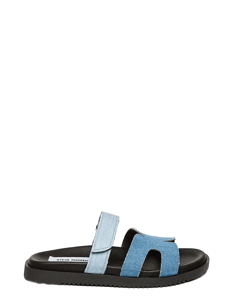 Steve Madden - Missile-E - platta sandaler - blue denim - 1