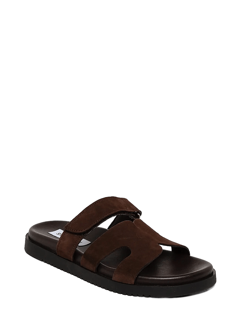 Steve Madden - Missile-E - flache sandalen - drk brn suede - 0