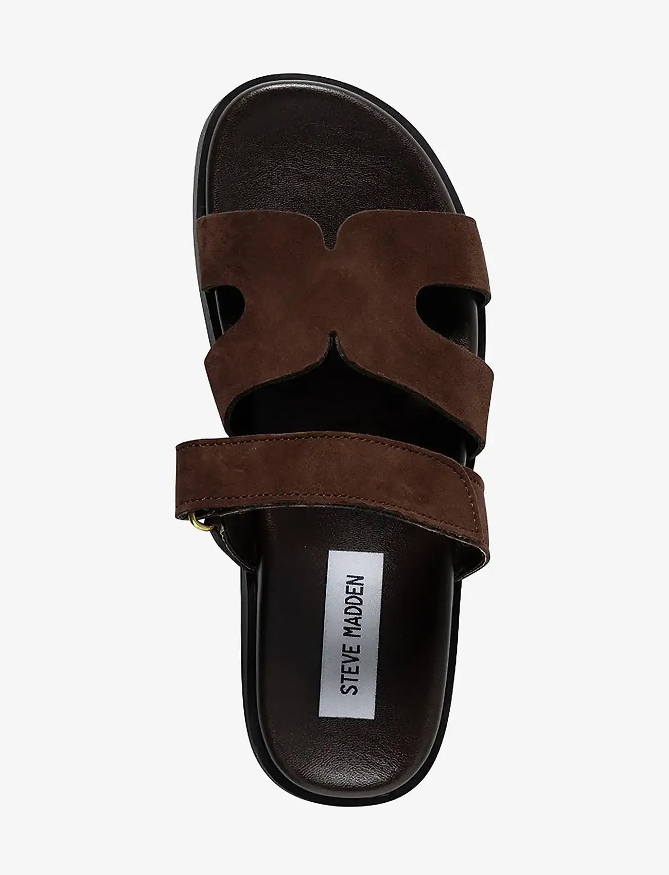 Steve Madden - Missile-E - flache sandalen - drk brn suede - 4