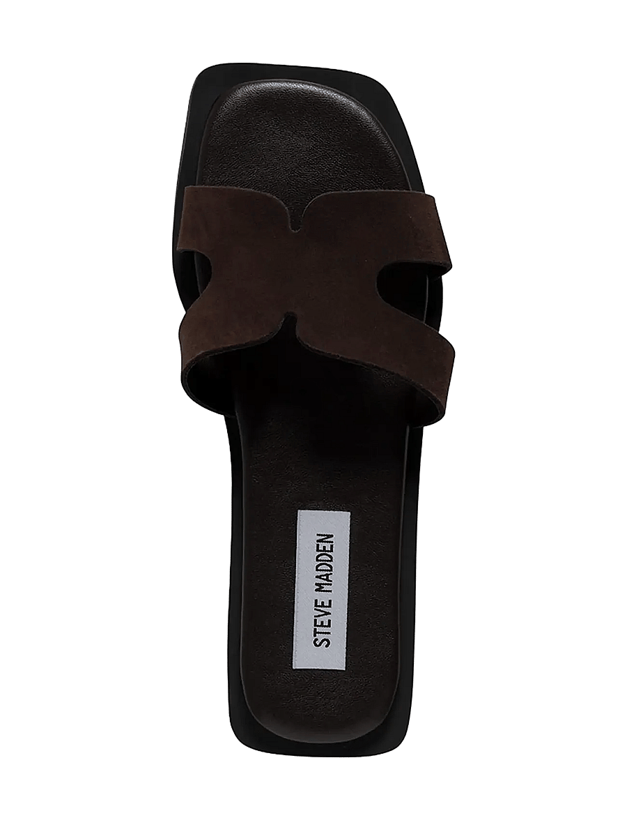 Steve Madden - Sofia - madalad sandaalid - drk brn suede - 4