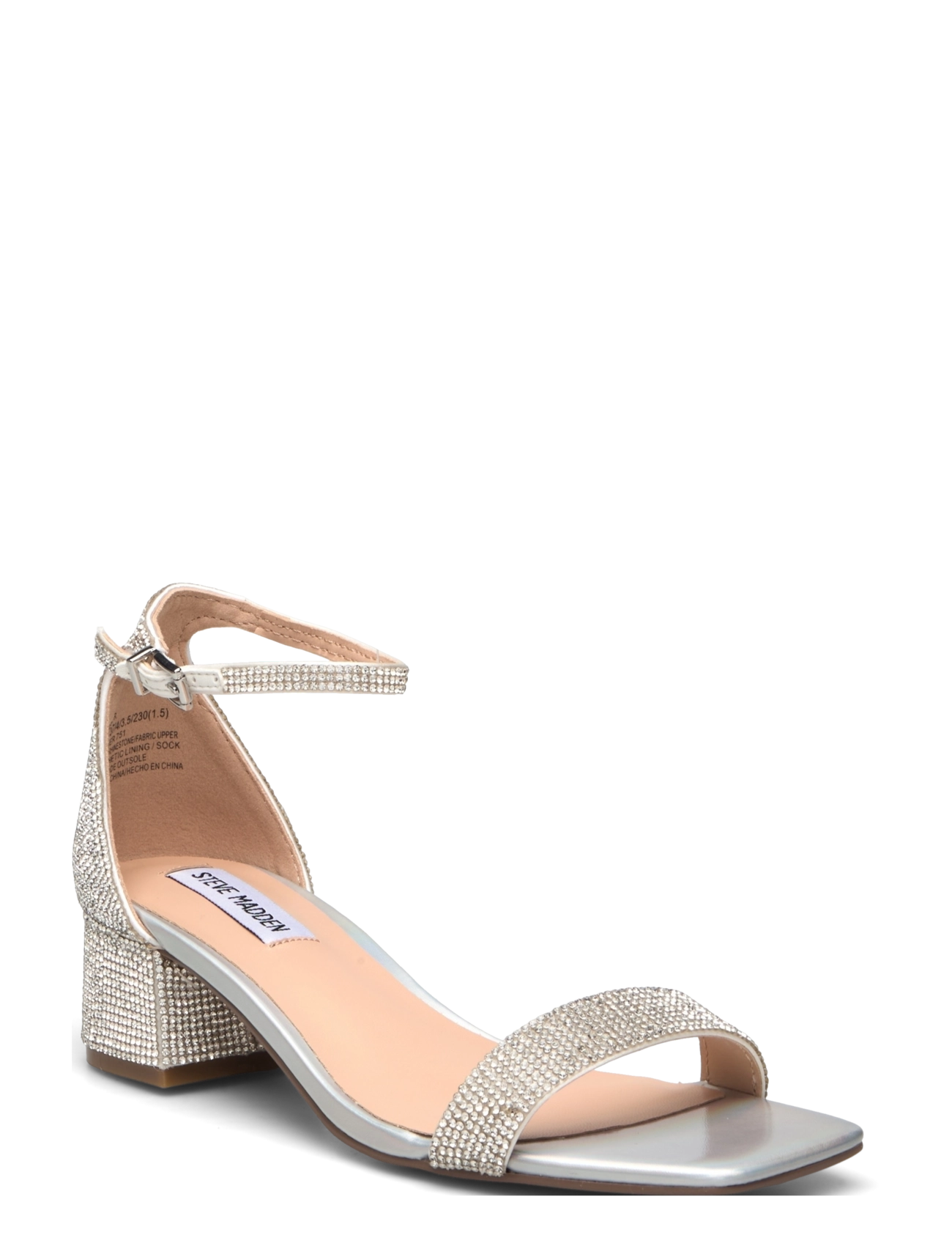 Steve Madden Gena-R Sandal, 36, Heels, Silber - Heeled Sandals, Frauen