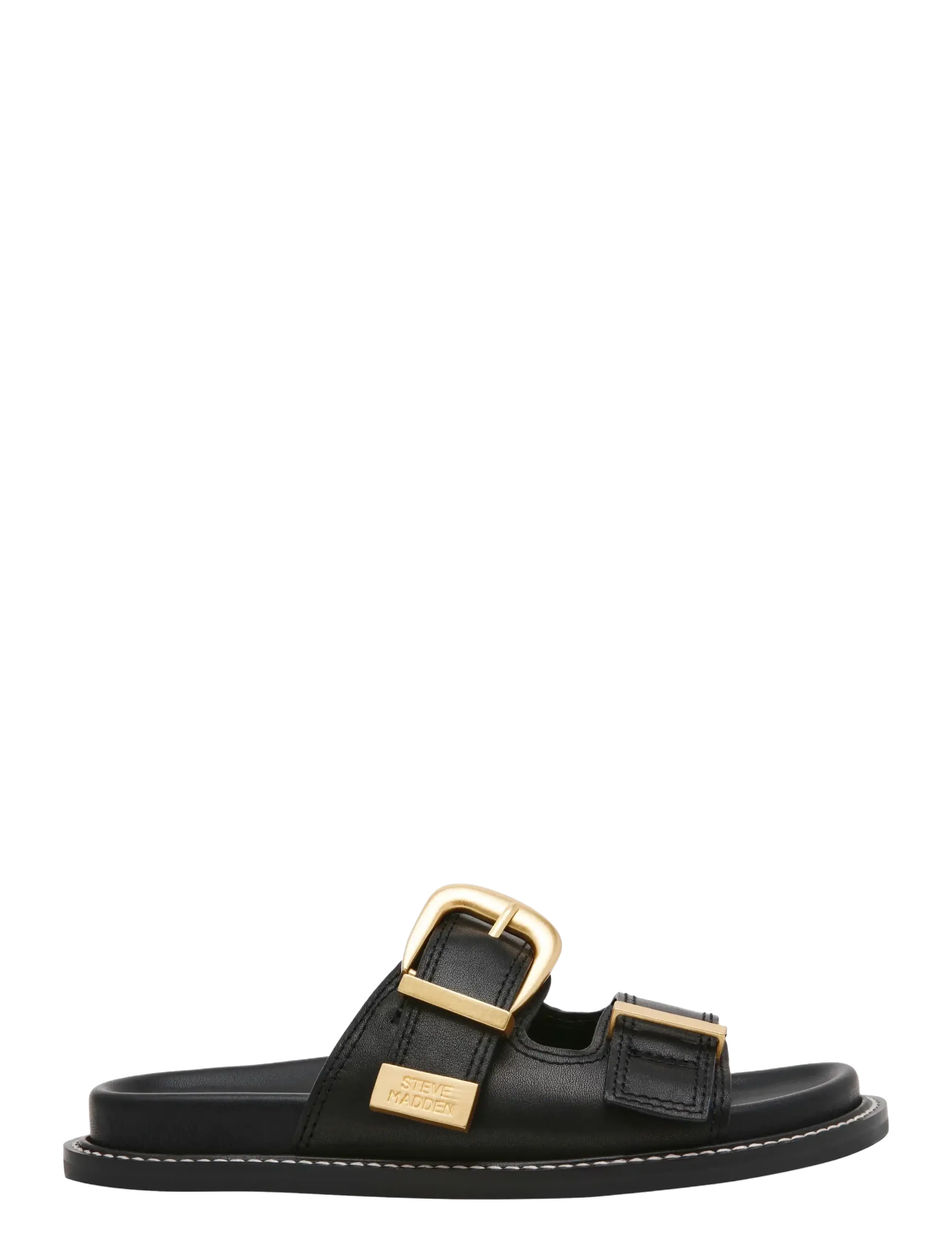 Steve Madden - Arch - flache sandalen - blk action leather - 1
