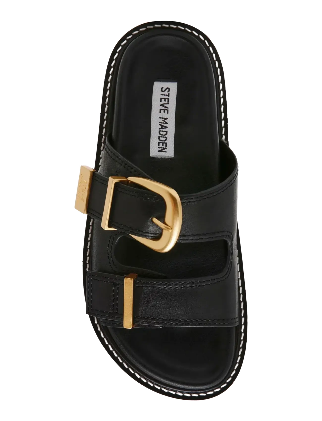 Steve Madden - Arch - flache sandalen - blk action leather - 5
