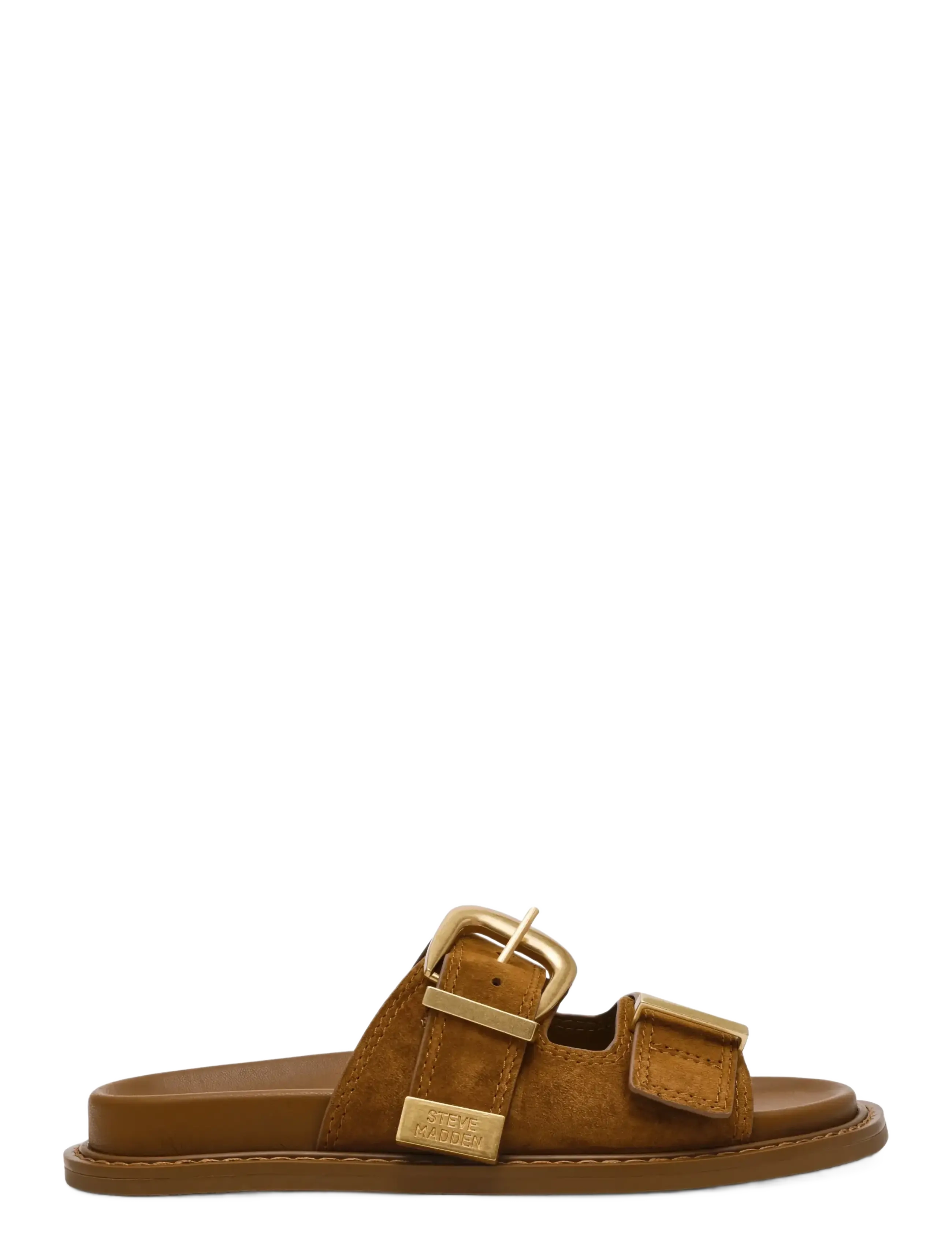 Steve Madden - Arch - flat sandals - dk camel sue - 1