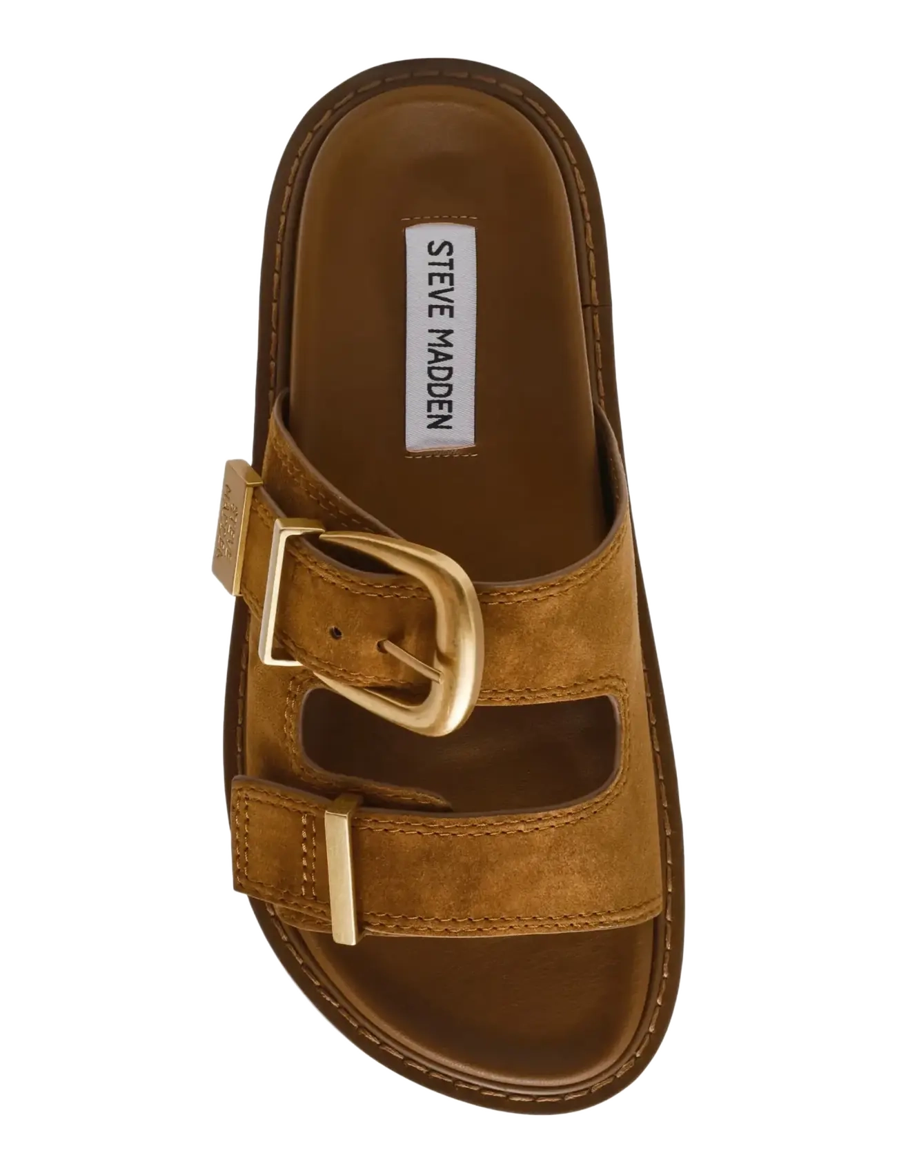 Steve Madden - Arch - flat sandals - dk camel sue - 5