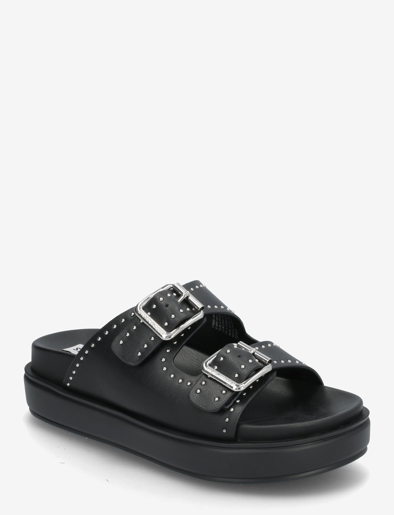 Steve Madden - Freelance Slides - flade sandaler - blk action leather - 0