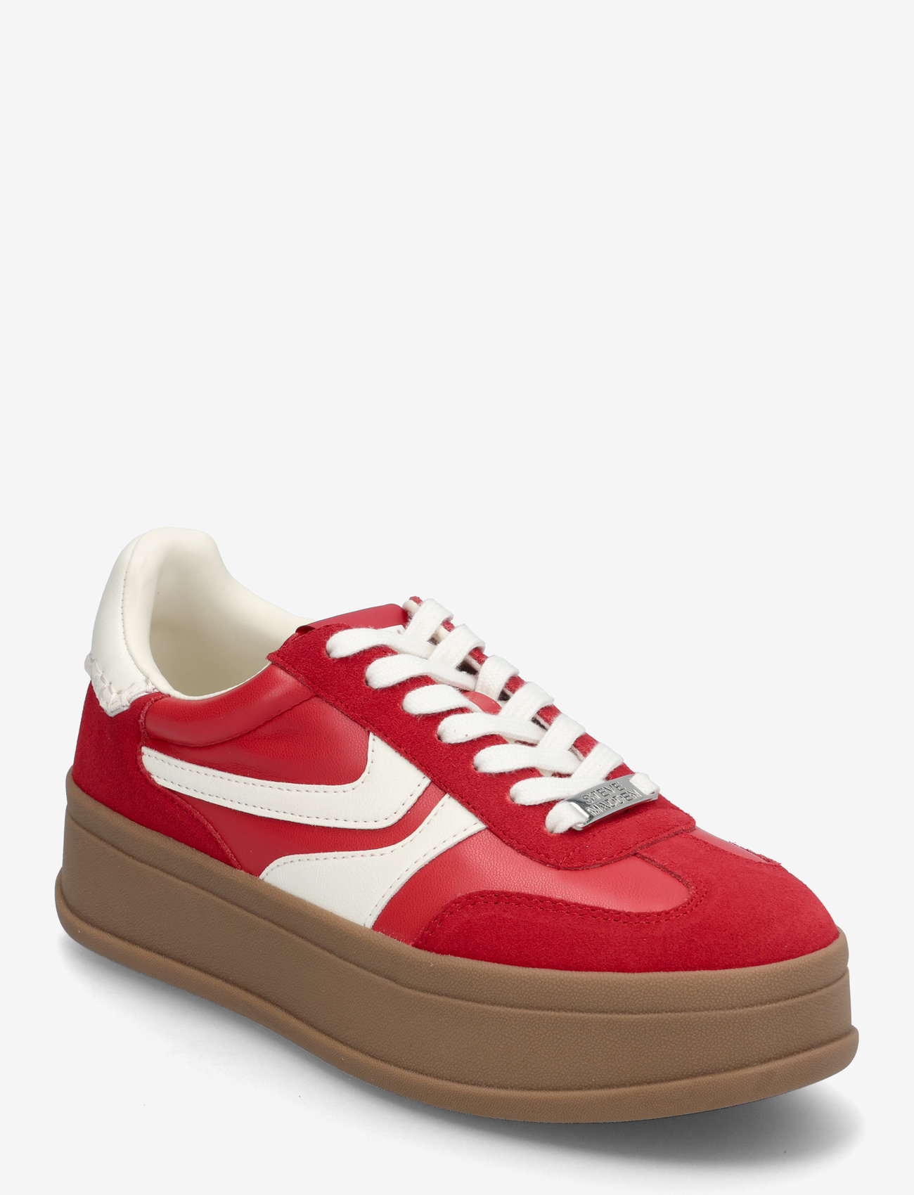 Steve Madden - Off-Track Sneakers - chunky sneakers - red suede - 0