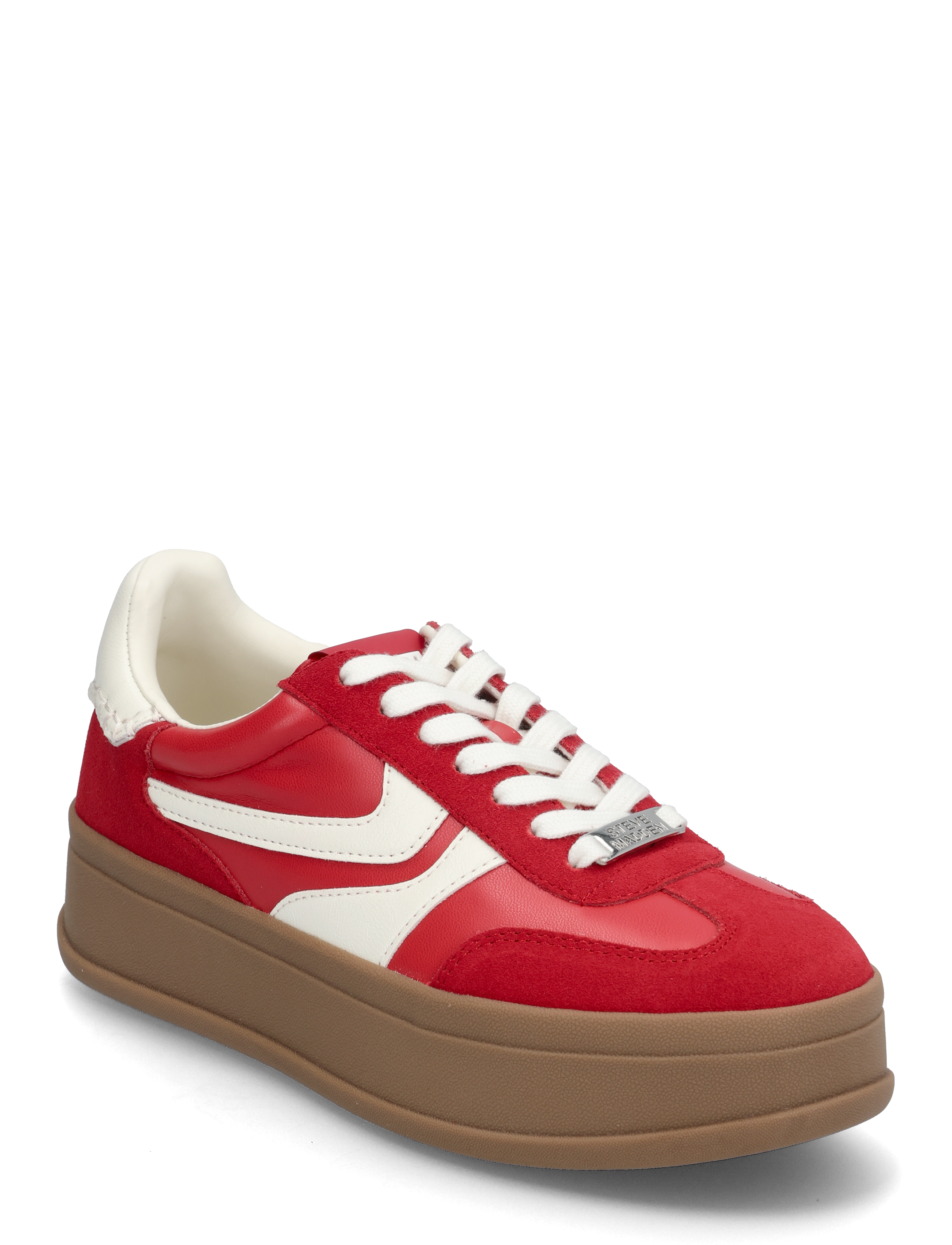 Steve Madden Off-Track - Niedrige Sneakers - RED SUEDE / red