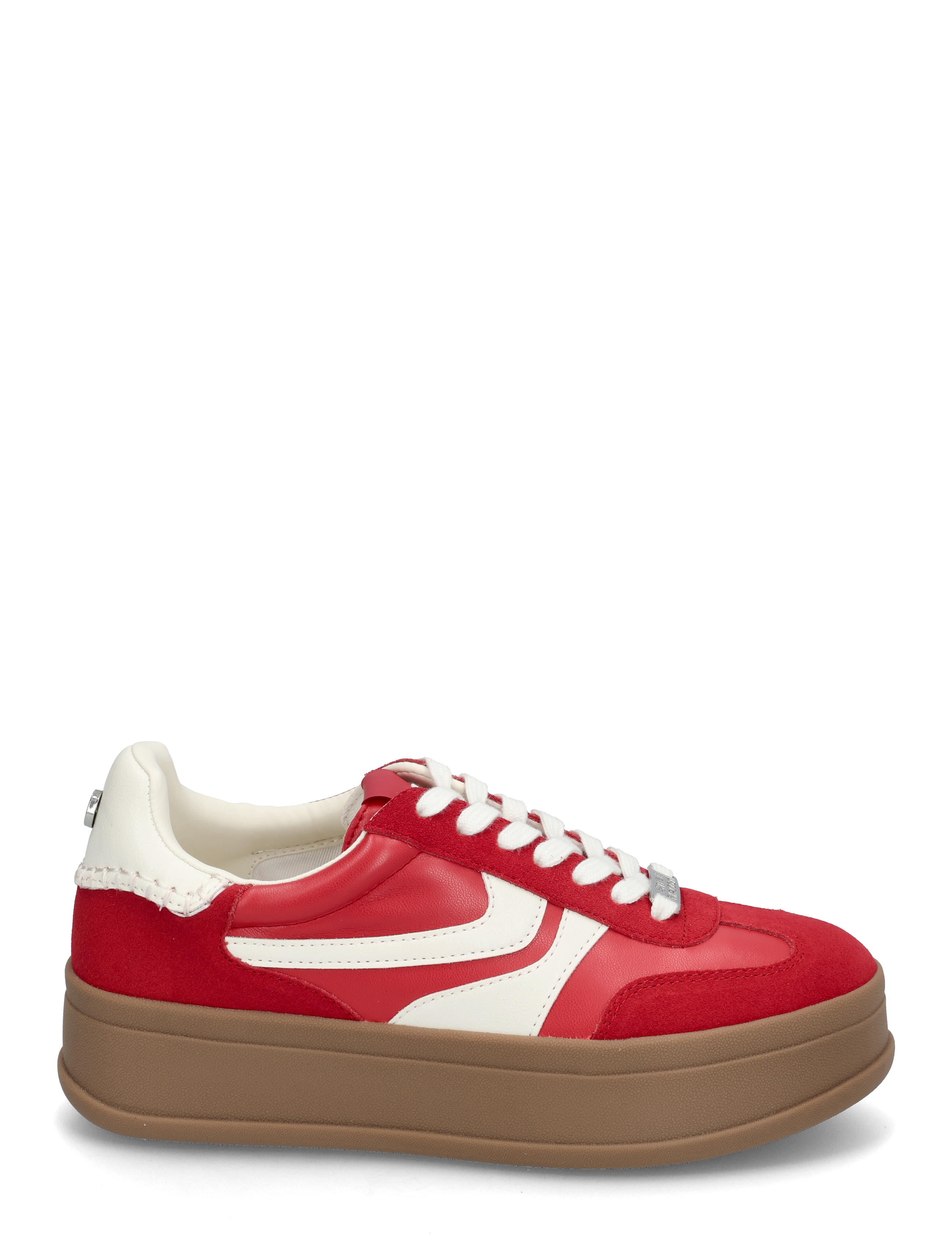 Steve Madden - Off-Track Sneakers - chunky sneakers - red suede - 1