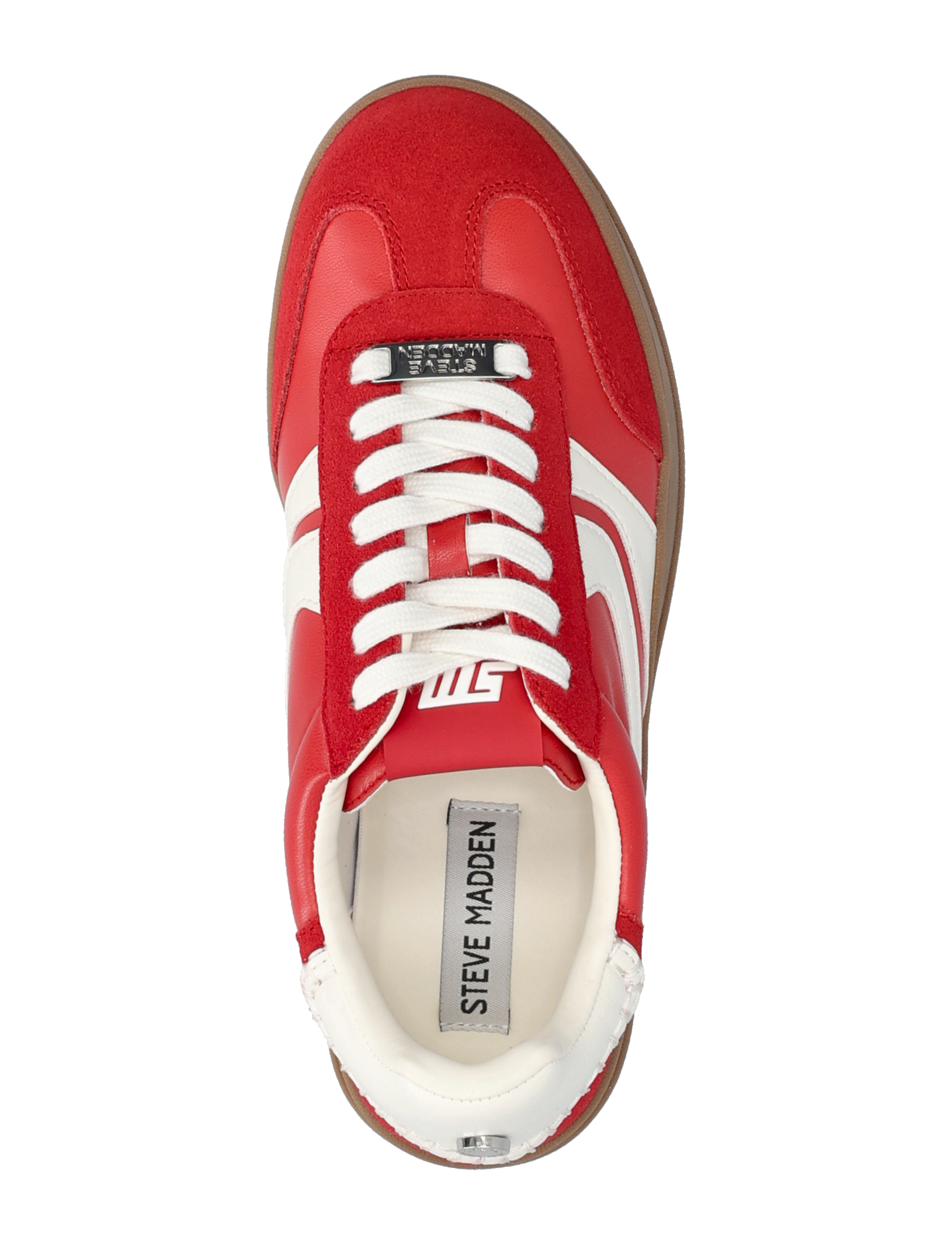 Steve Madden - Off-Track Sneakers - chunky sneakers - red suede - 3