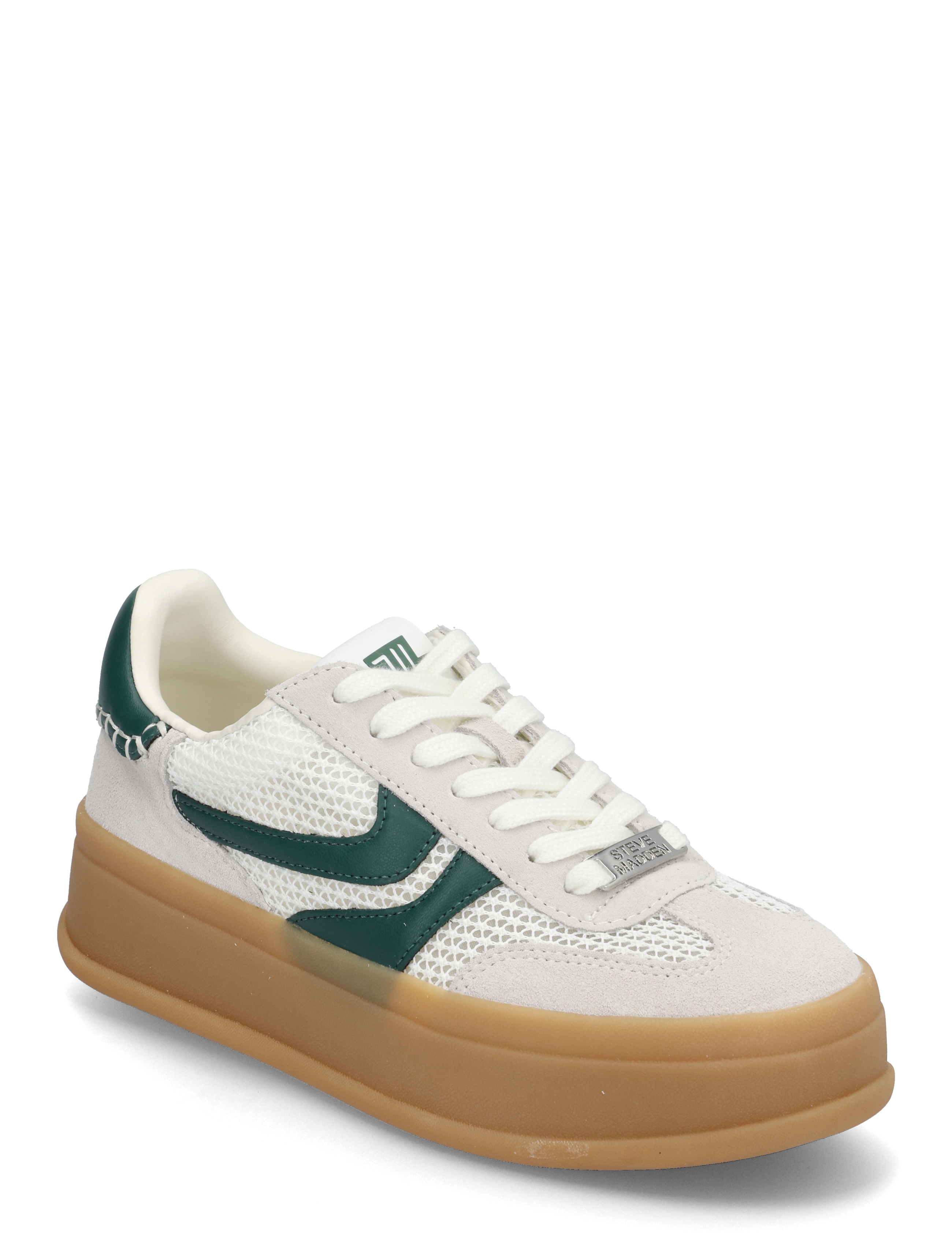 Steve Madden Off-Track - Lave sneakers - WHITE/GREEN / green