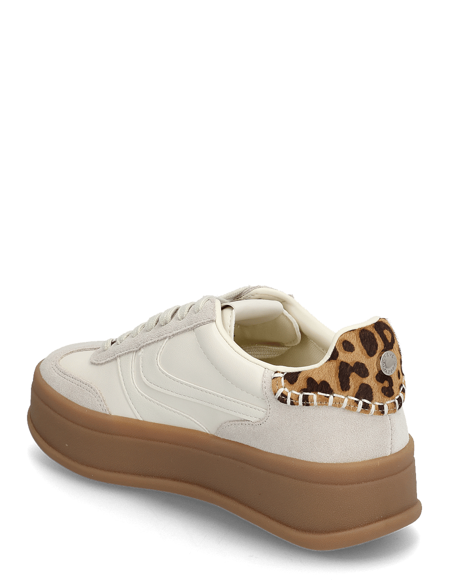 Steve Madden - Off-Track - platform sneakers - white/leo - 2