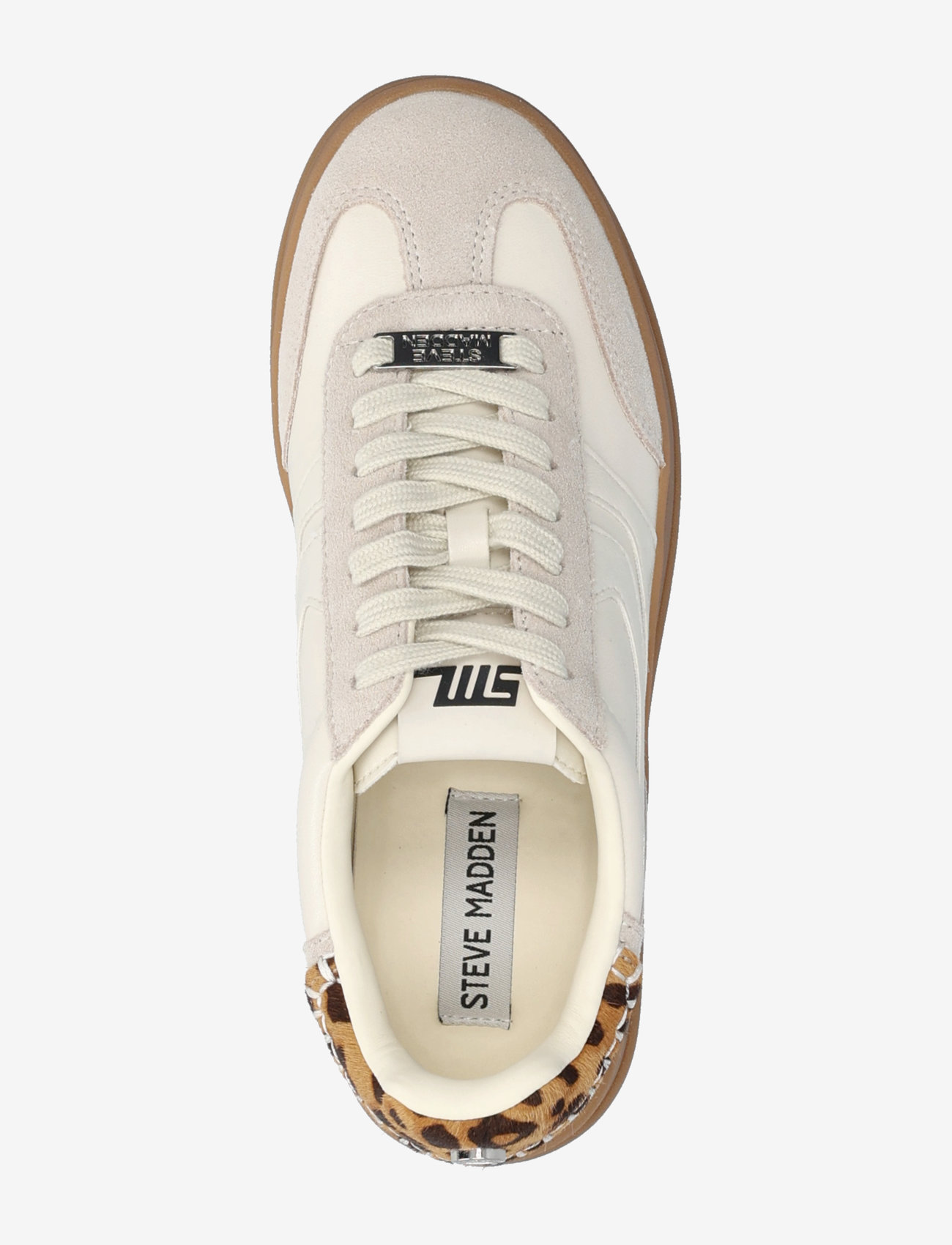 Steve Madden - Off-Track - paksu tallaga tossud - white/leo - 3