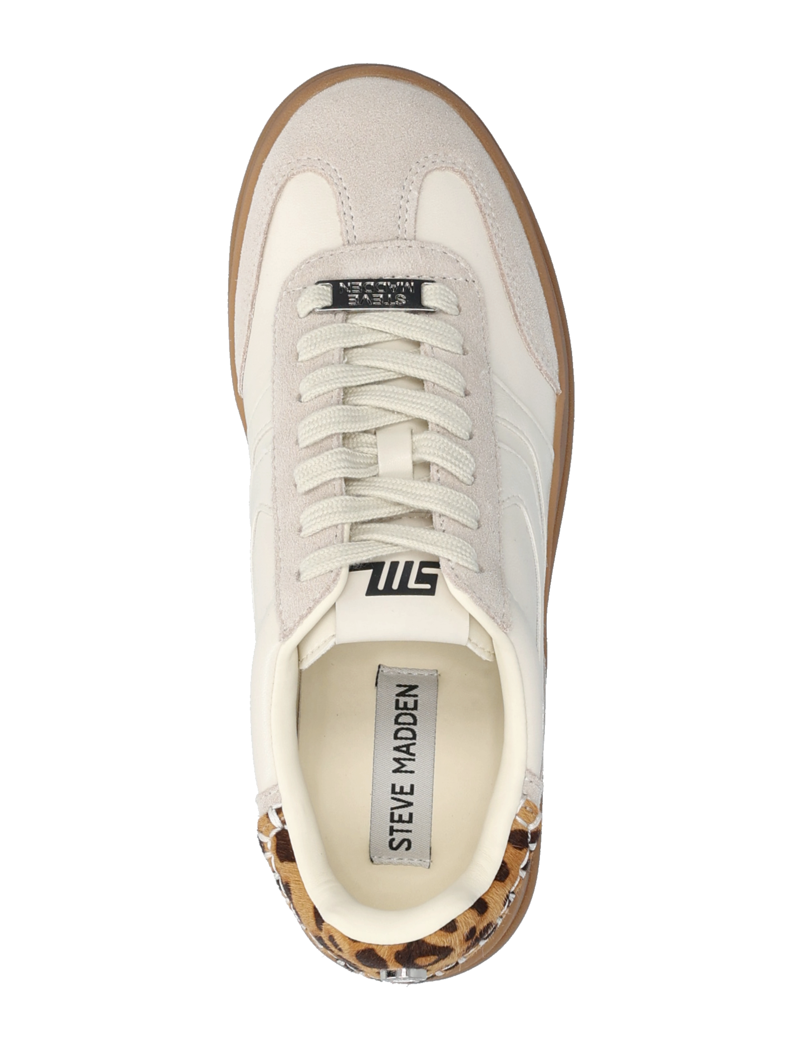 Steve Madden - Off-Track Sneakers - chunky sneakers - white/leo - 3