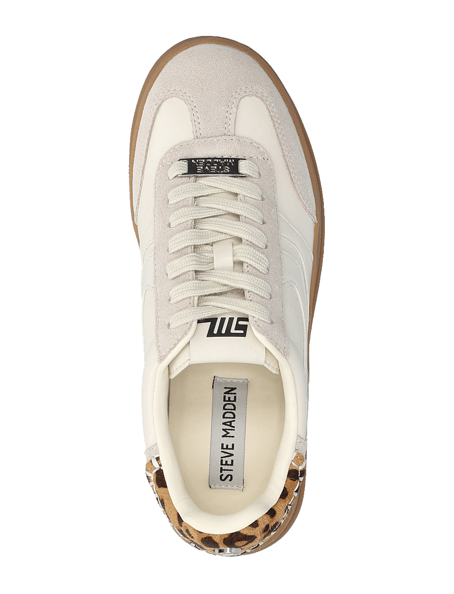 Steve Madden - Off-Track - platform sneakers - white/leo - 3