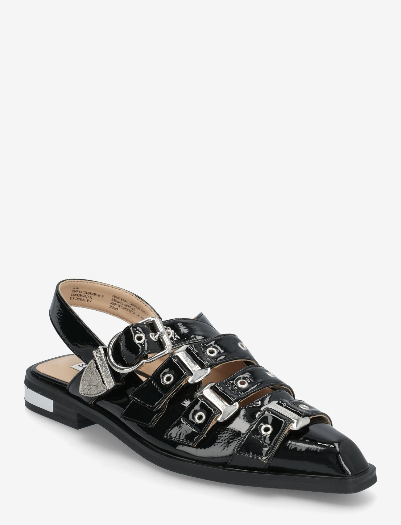Steve Madden - Gari Sandals - flache sandalen - black crinkle - 0