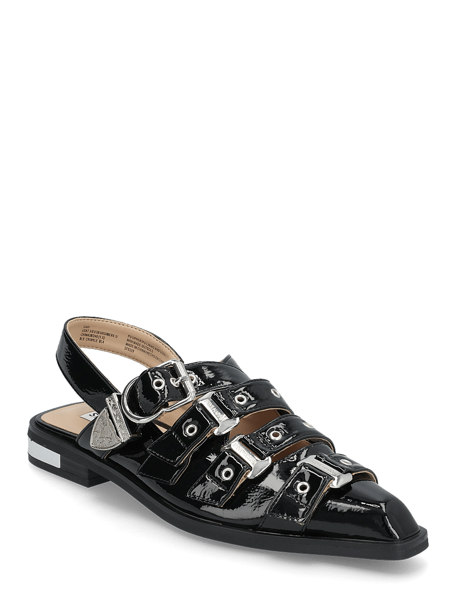 Steve Madden - Gari Sandals - madalad sandaalid - black crinkle - 0