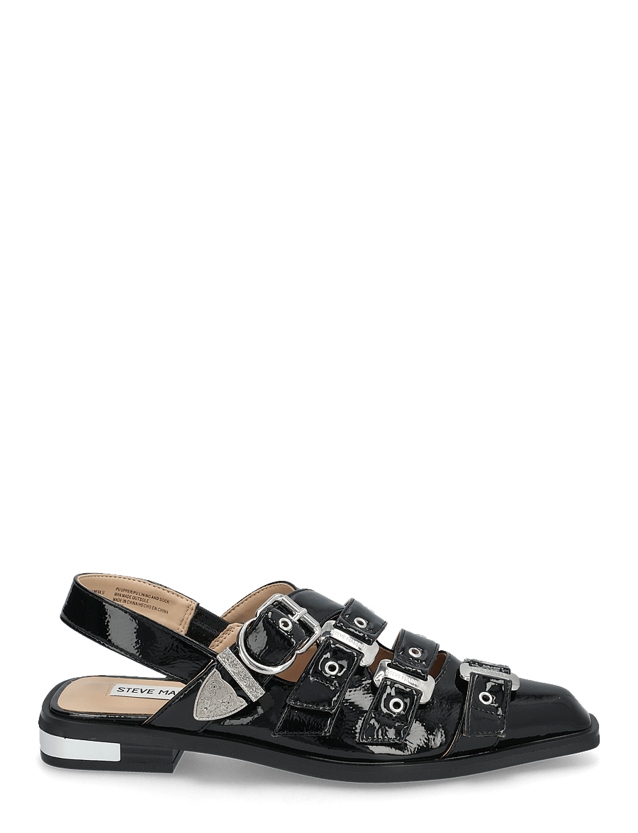 Steve Madden - Gari Sandals - madalad sandaalid - black crinkle - 1