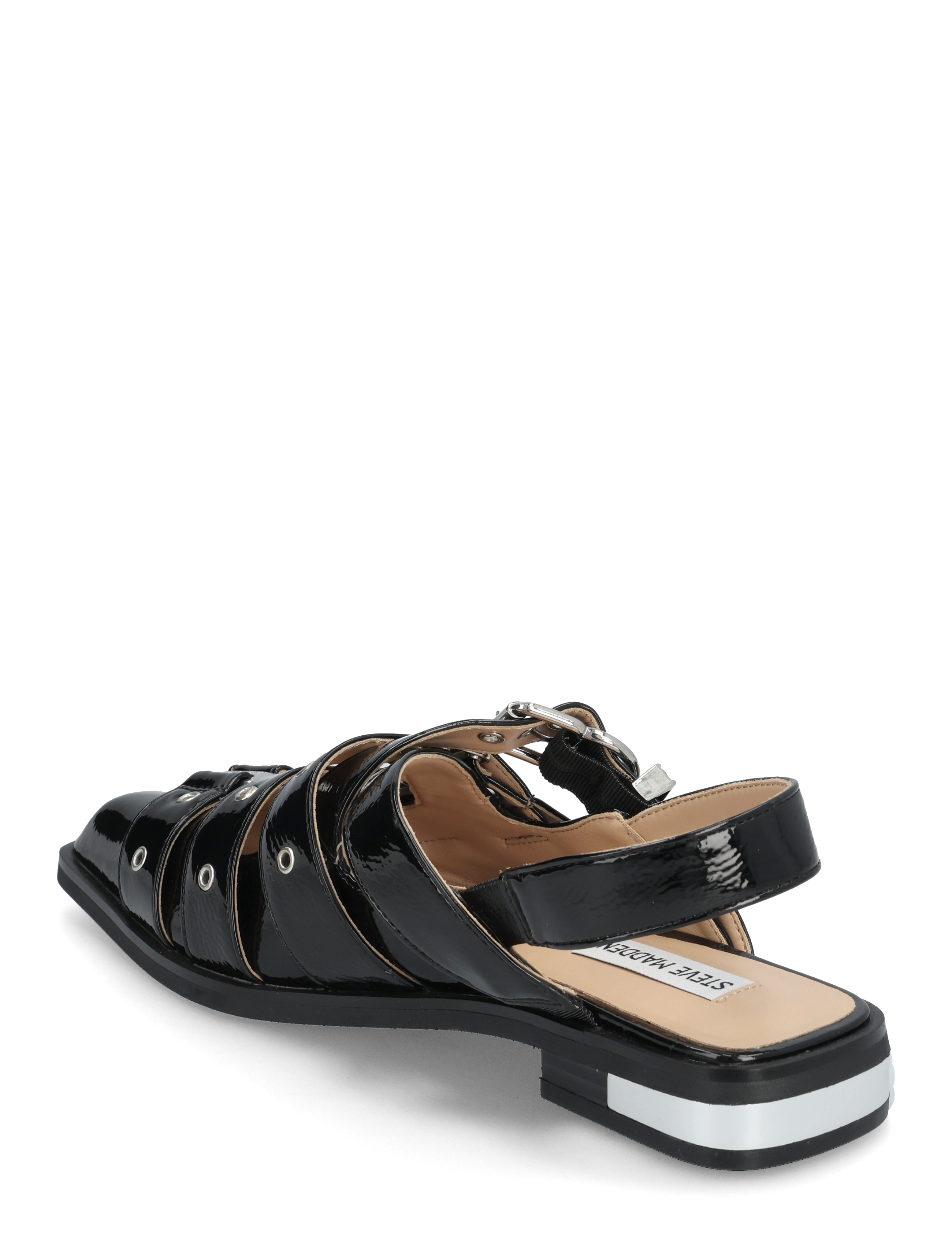 Steve Madden - Gari Sandals - flat sandals - black crinkle - 2