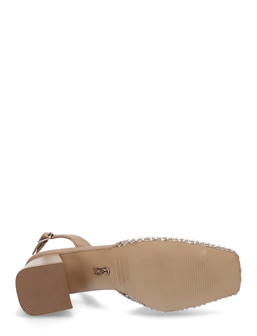 Steve Madden - Network Slingbacks - heeled slingbacks - tan mesh - 4