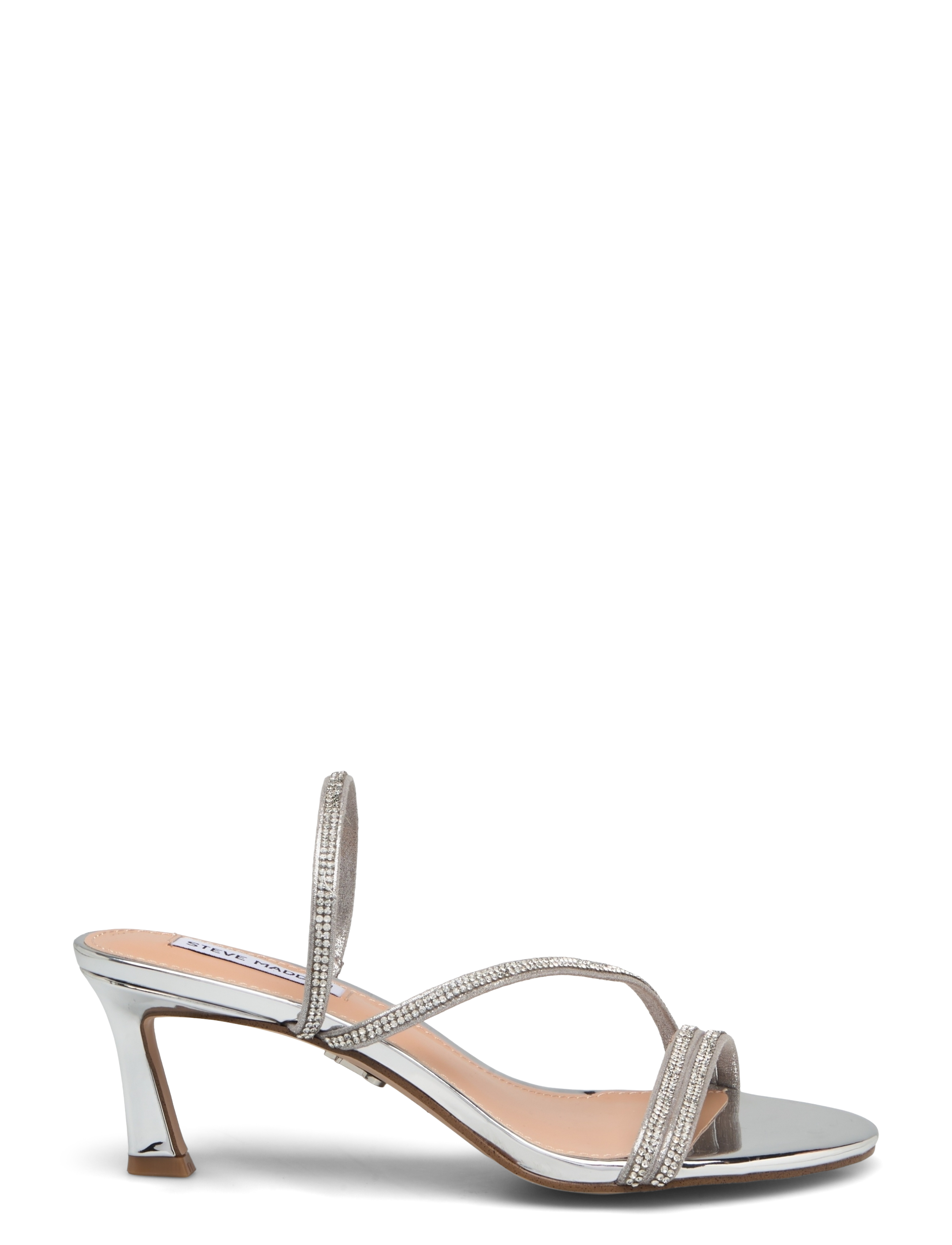Steve Madden - Lamora-R Heeled Sandals - sandalar með hæl - rhinestone - 1