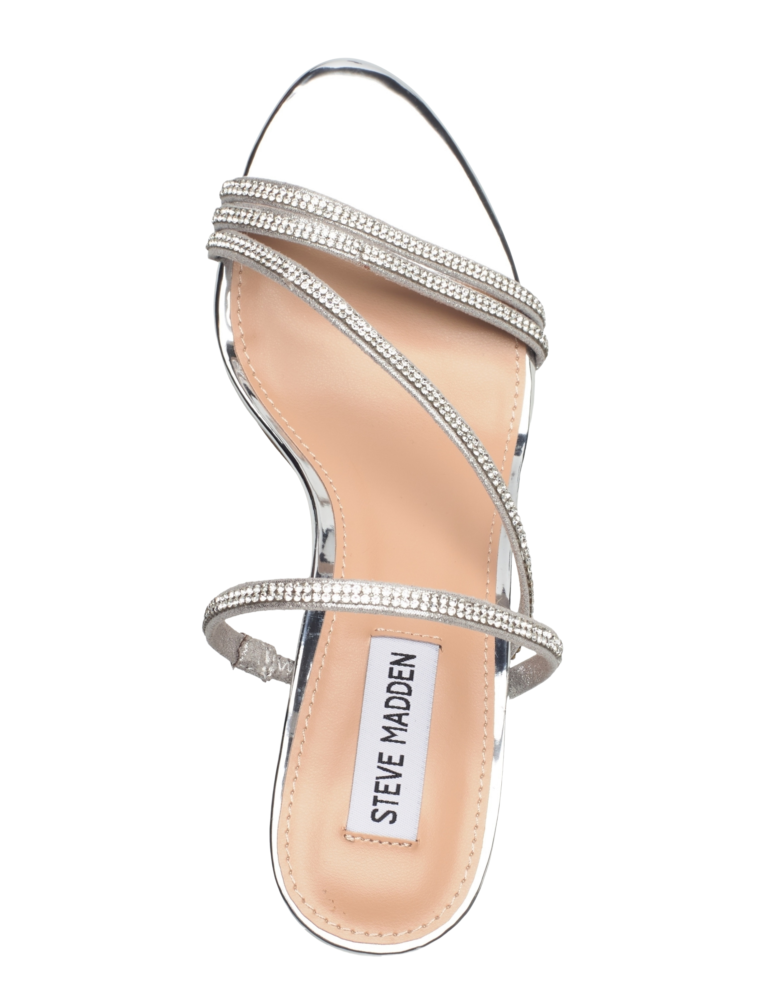 Steve Madden - Lamora-R Heeled Sandals - sandalar með hæl - rhinestone - 3