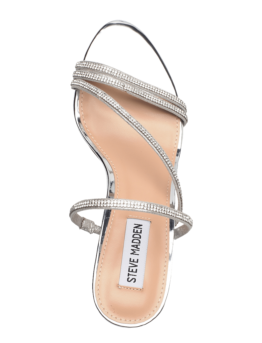 Steve Madden - Lamora-R Heeled Sandals - sandalar með hæl - rhinestone - 3
