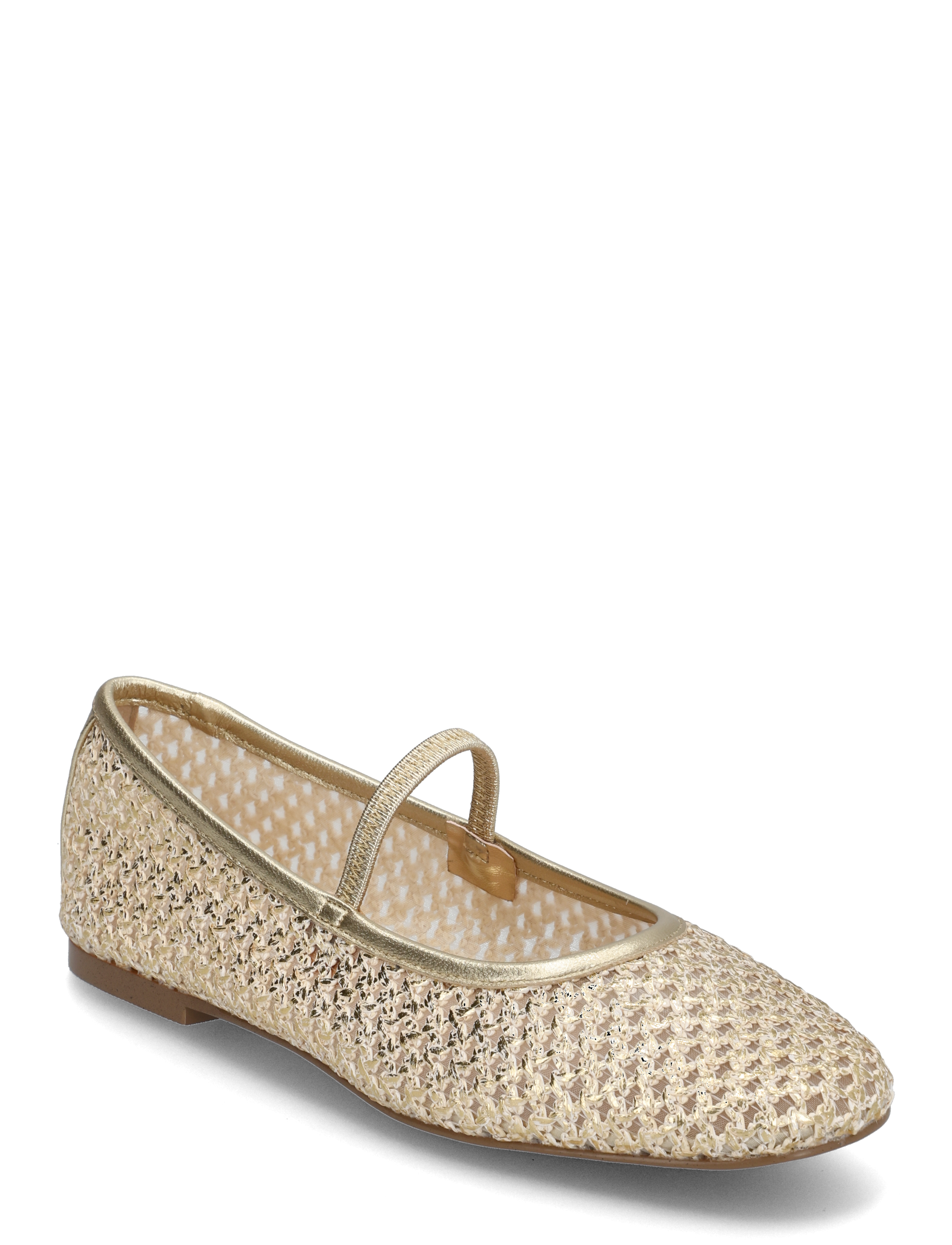 Steve Madden Majorca Ballerina - Ballerina sko - GOLD RAFFIA / gold
