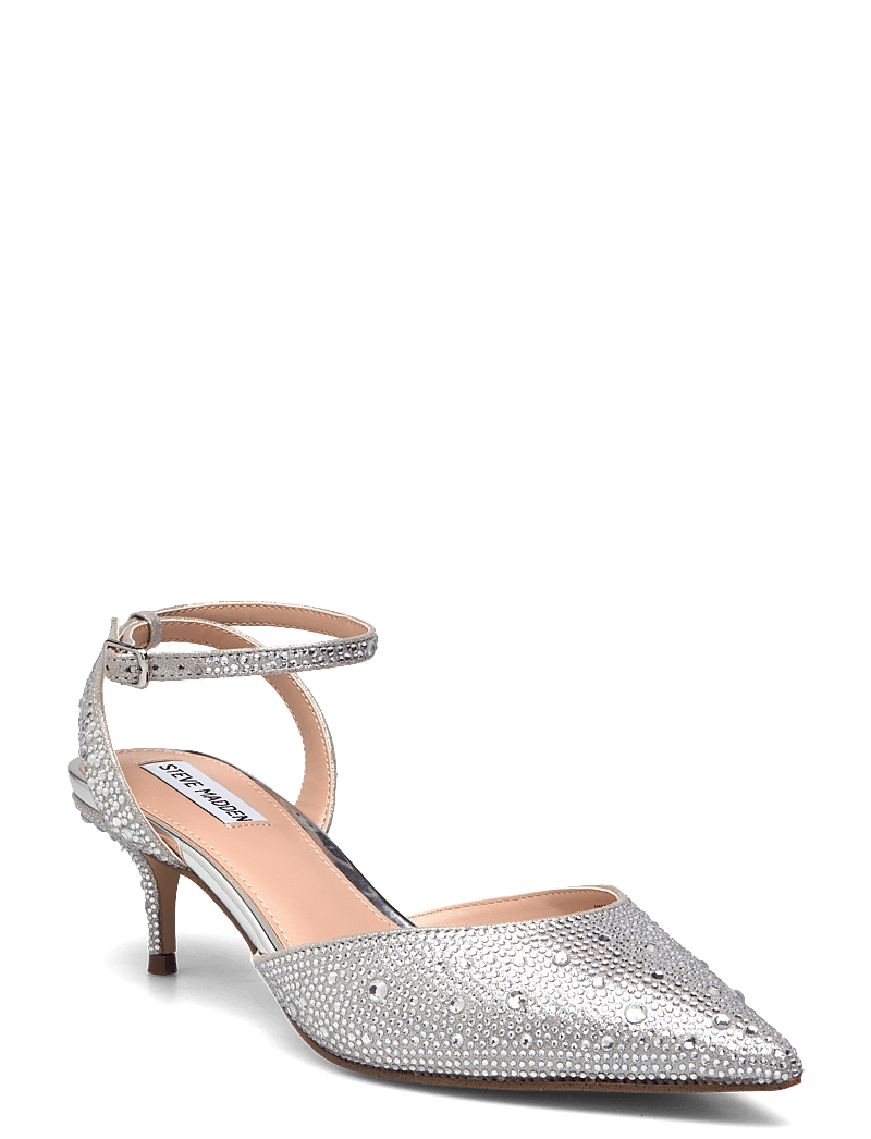 Steve Madden - Kittie-R Heeled Sandals - heeled slingbacks - silver - 0