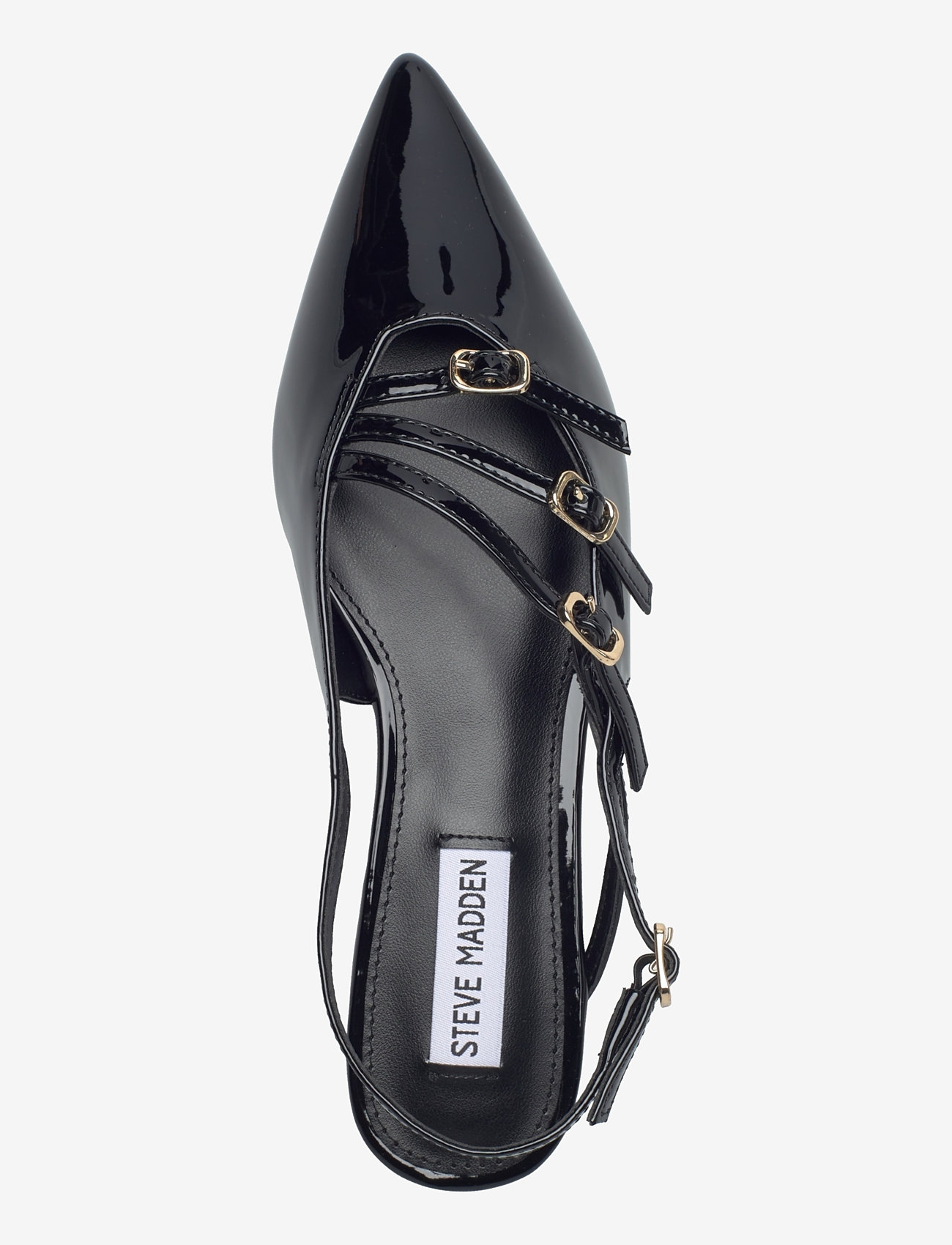 Steve Madden - Cianna Sandal - platta slingbacks - black patent - 3