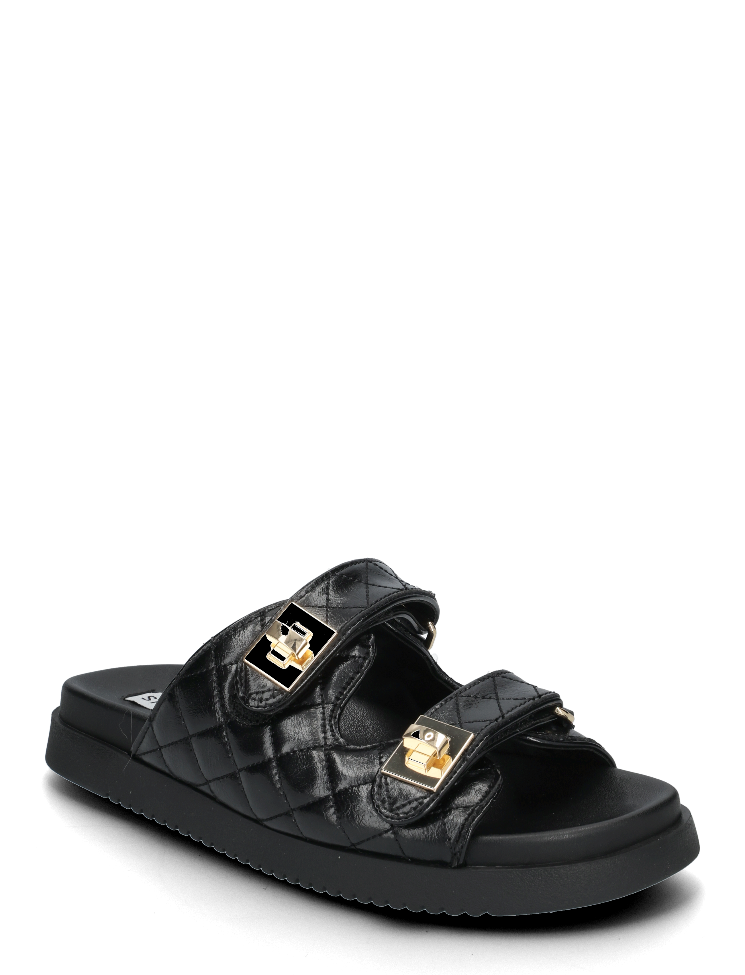 Steve Madden Schmona-Cn Slides, 39, Black, Sandaler > Flade Sandals, Dame
