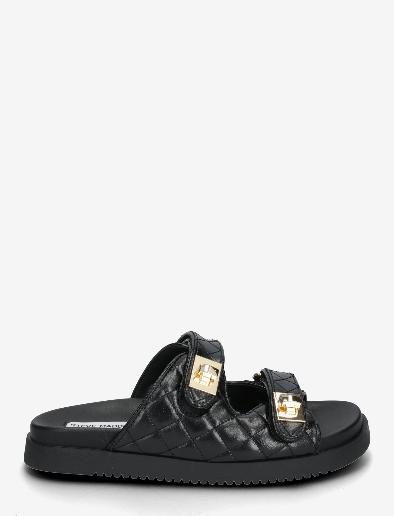 Steve Madden - Schmona-CN Slides - flate sandaler - black leather - 1