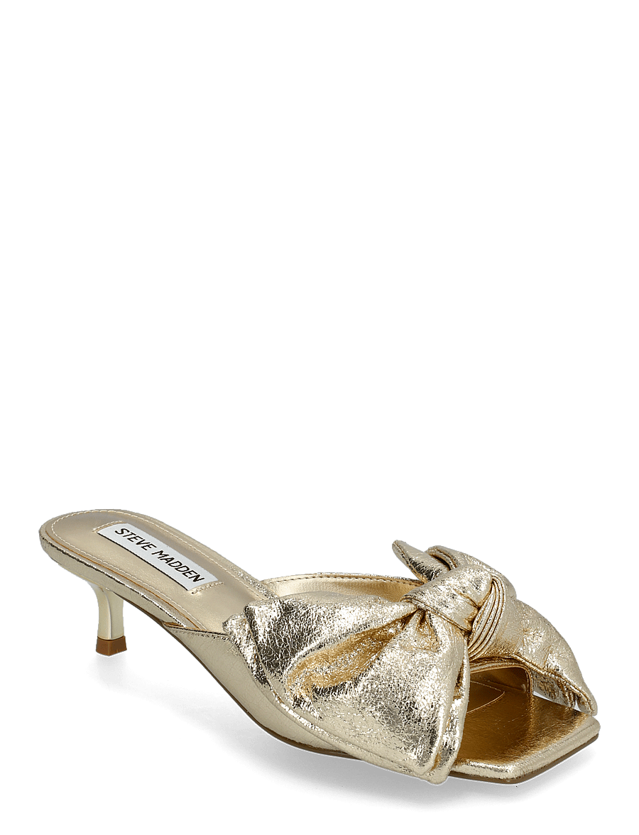 Steve Madden - Kit Heeled Sandals - pantoletten mit absatz - gold - 0