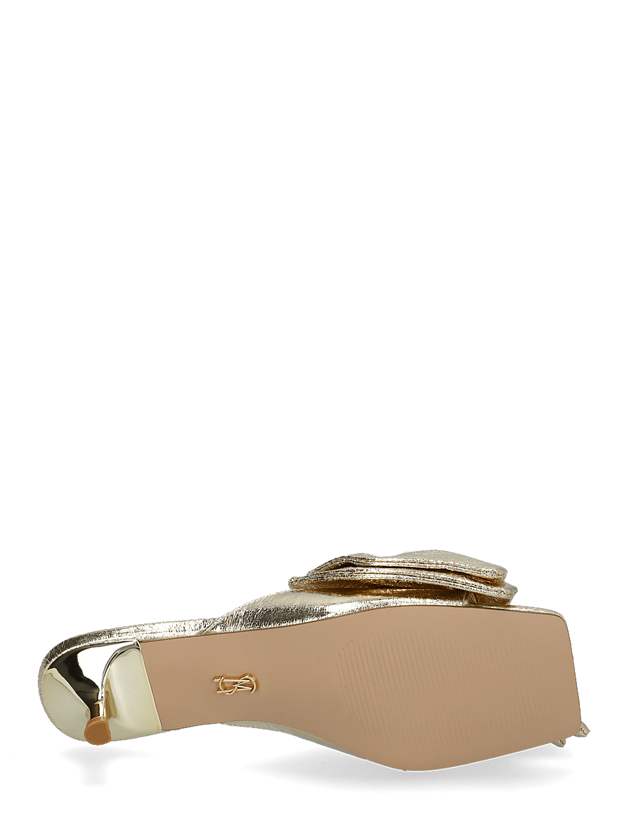 Steve Madden - Kit Heeled Sandals - pantoletten mit absatz - gold - 4