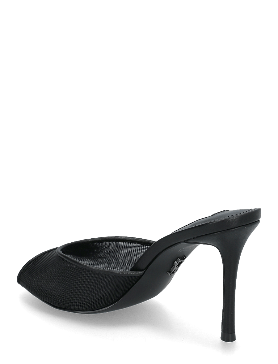 Steve Madden - Rollout-M Mule - heeled mules - black mesh - 2
