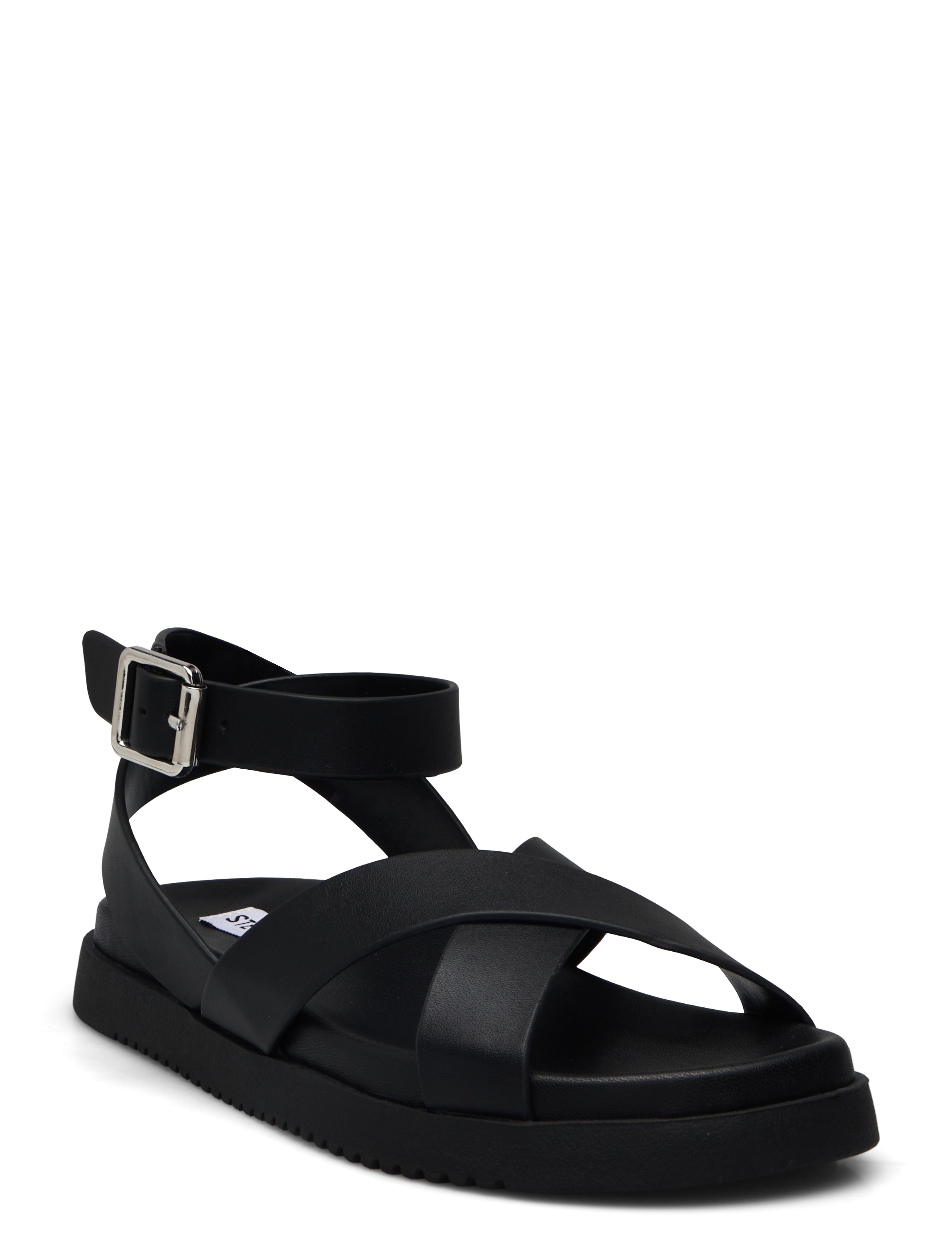 Steve Madden My Bestie Sandal, 36, Black, Sandaler > Flade Sandals, Dame