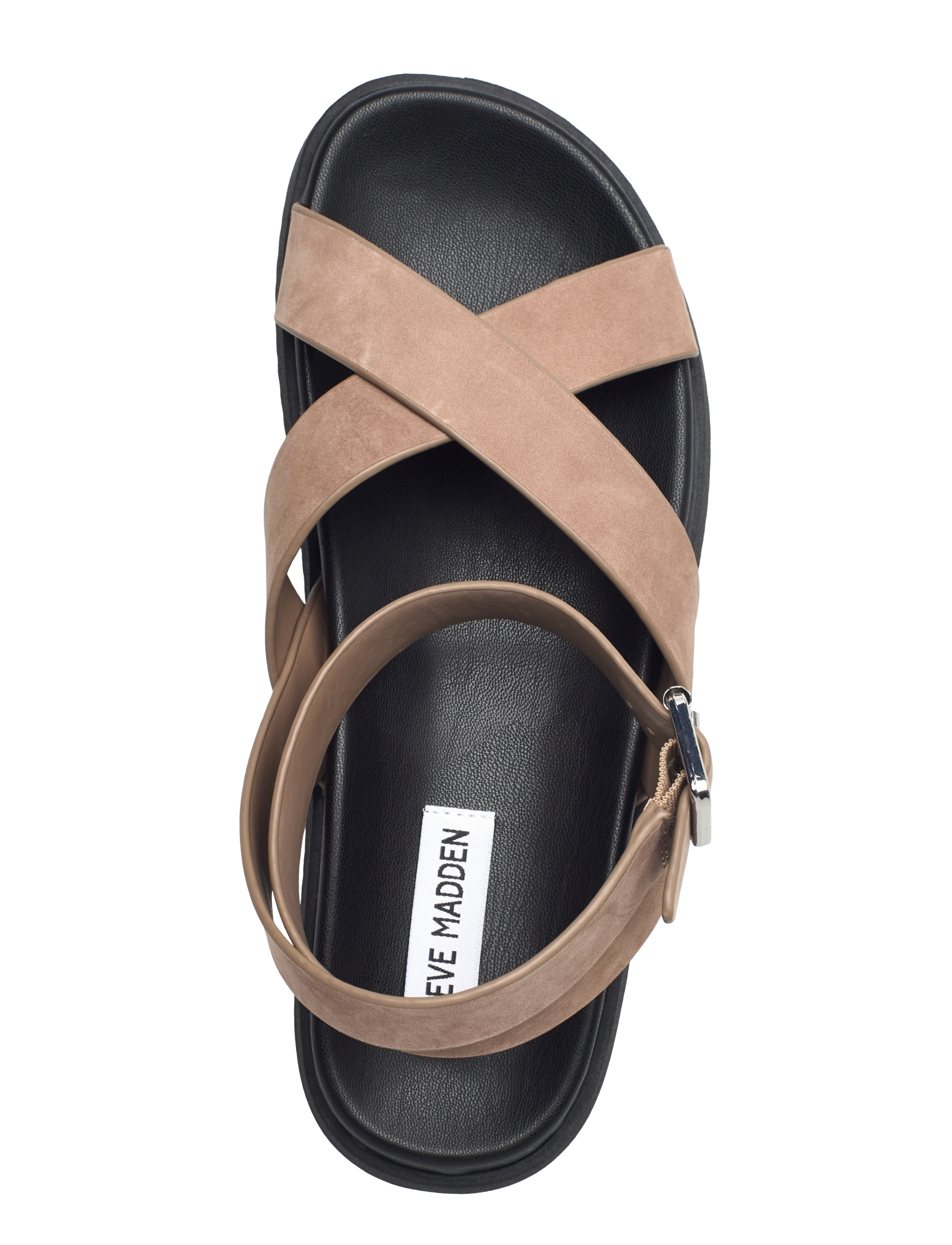 Steve Madden - My Bestie sandal - platta sandaler - taupe nubuck - 3