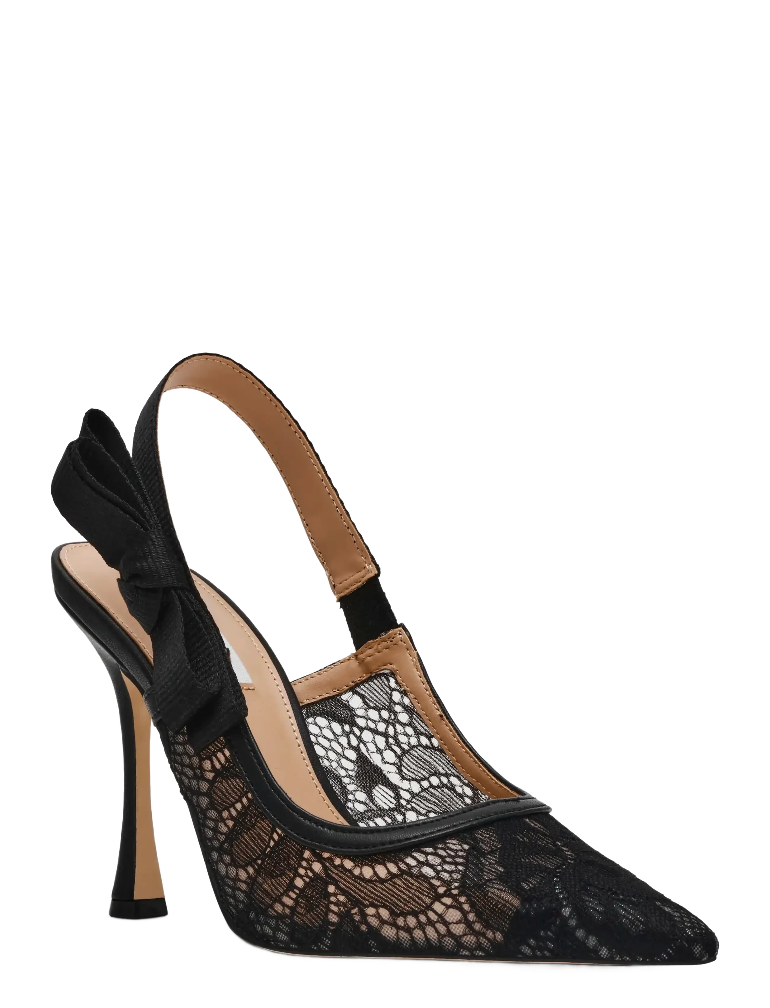 Steve Madden - Brylie-L - slingbacks med hæle - black lace - 1
