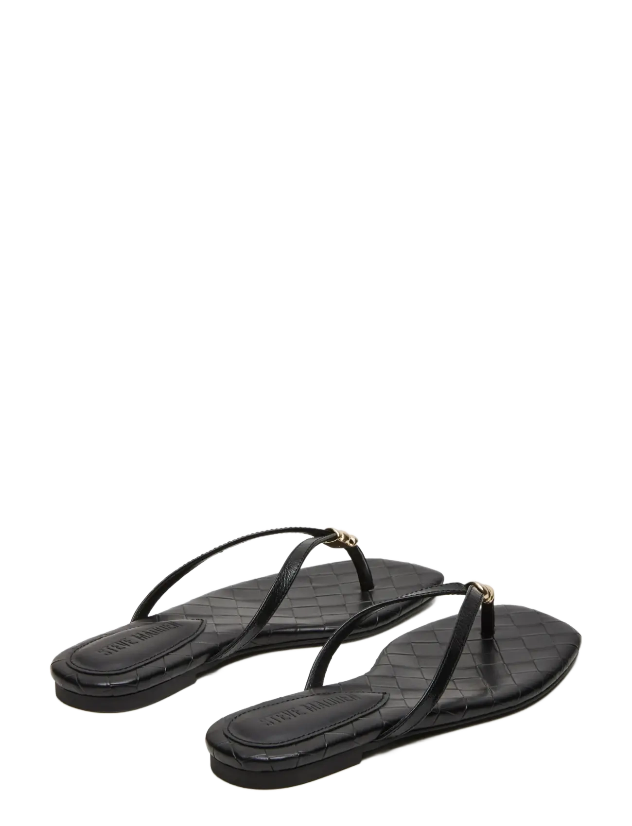 Steve Madden - Maliyah - flat sandals - black leather - 2