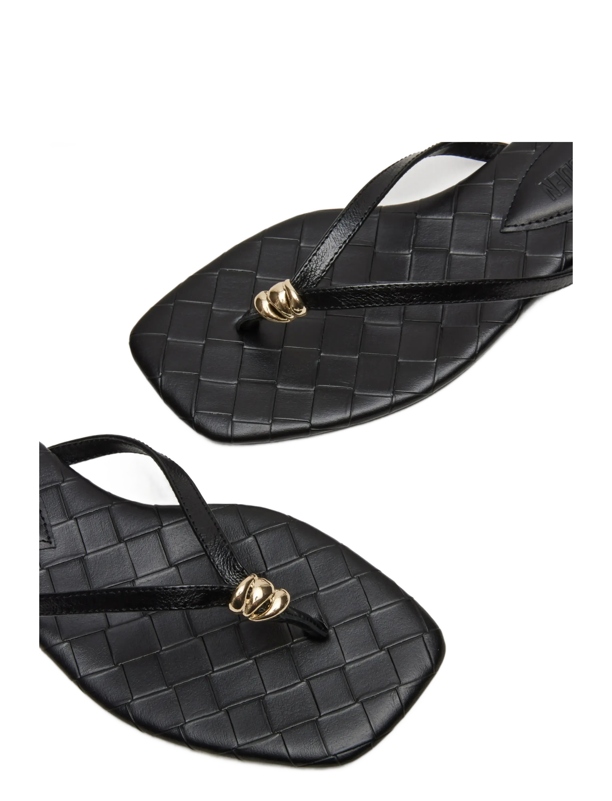 Steve Madden - Maliyah - flat sandals - black leather - 4