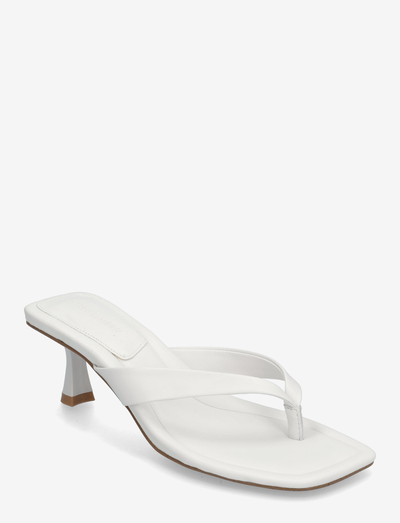 Steve Madden - Heyley Heeled Sandals - white leather - 0