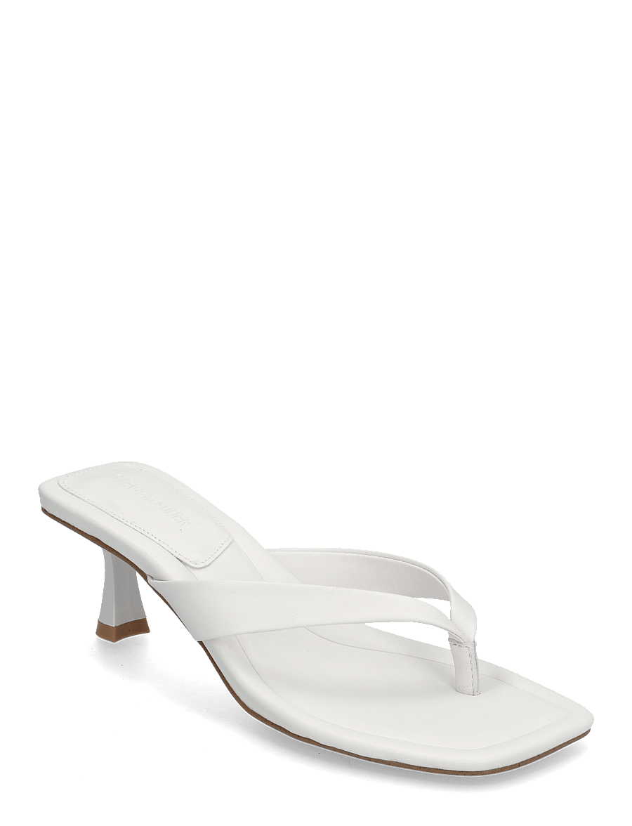 Steve Madden - Heyley Heeled Sandals - white leather - 0