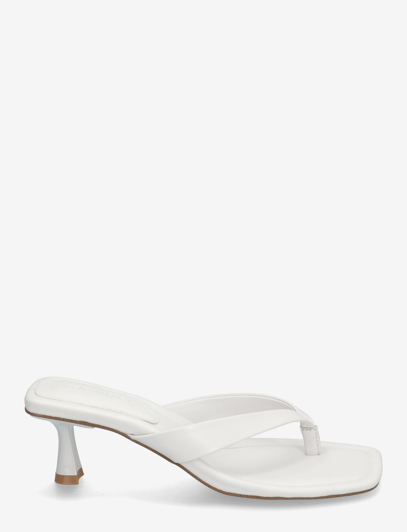 Steve Madden - Heyley Heeled Sandals - white leather - 1