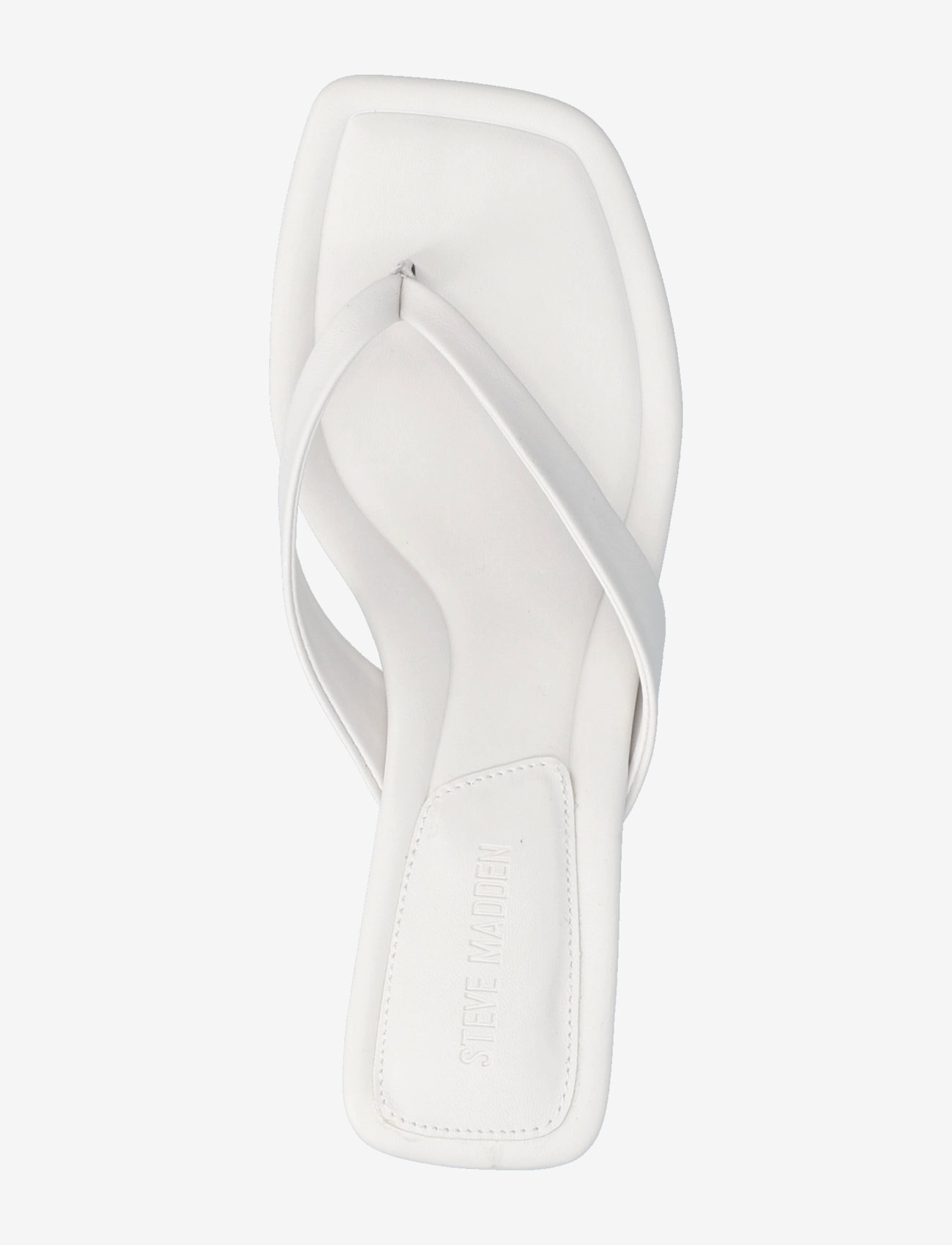 Steve Madden - Heyley Heeled Sandals - white leather - 3